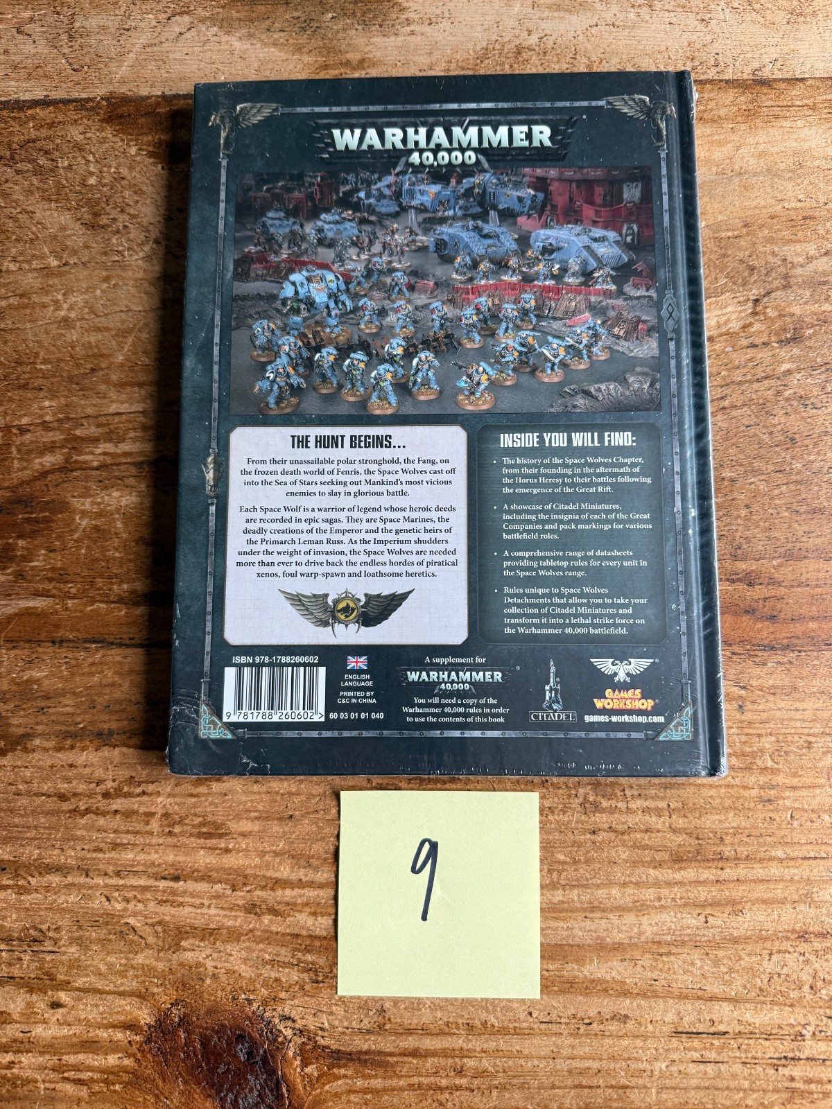 Warhammer 40,000 Codex Adeptus Astartes Space Wolves 2018 Hardcover Sealed 9