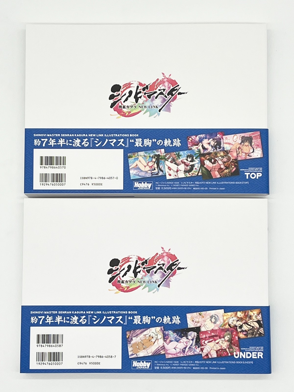 Shinobi Master Senran Kagura New Link Illustrations Book Vol 1-2 Japanese Text