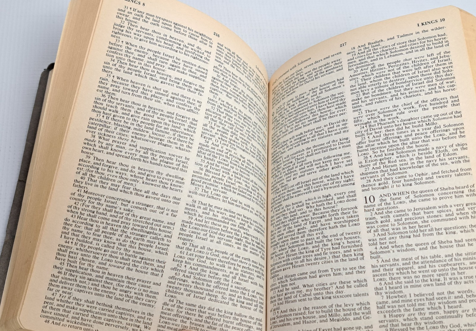 Holy Bible KJV Words of Christ in Red References, Bonded Leather, 1962 Zondervan