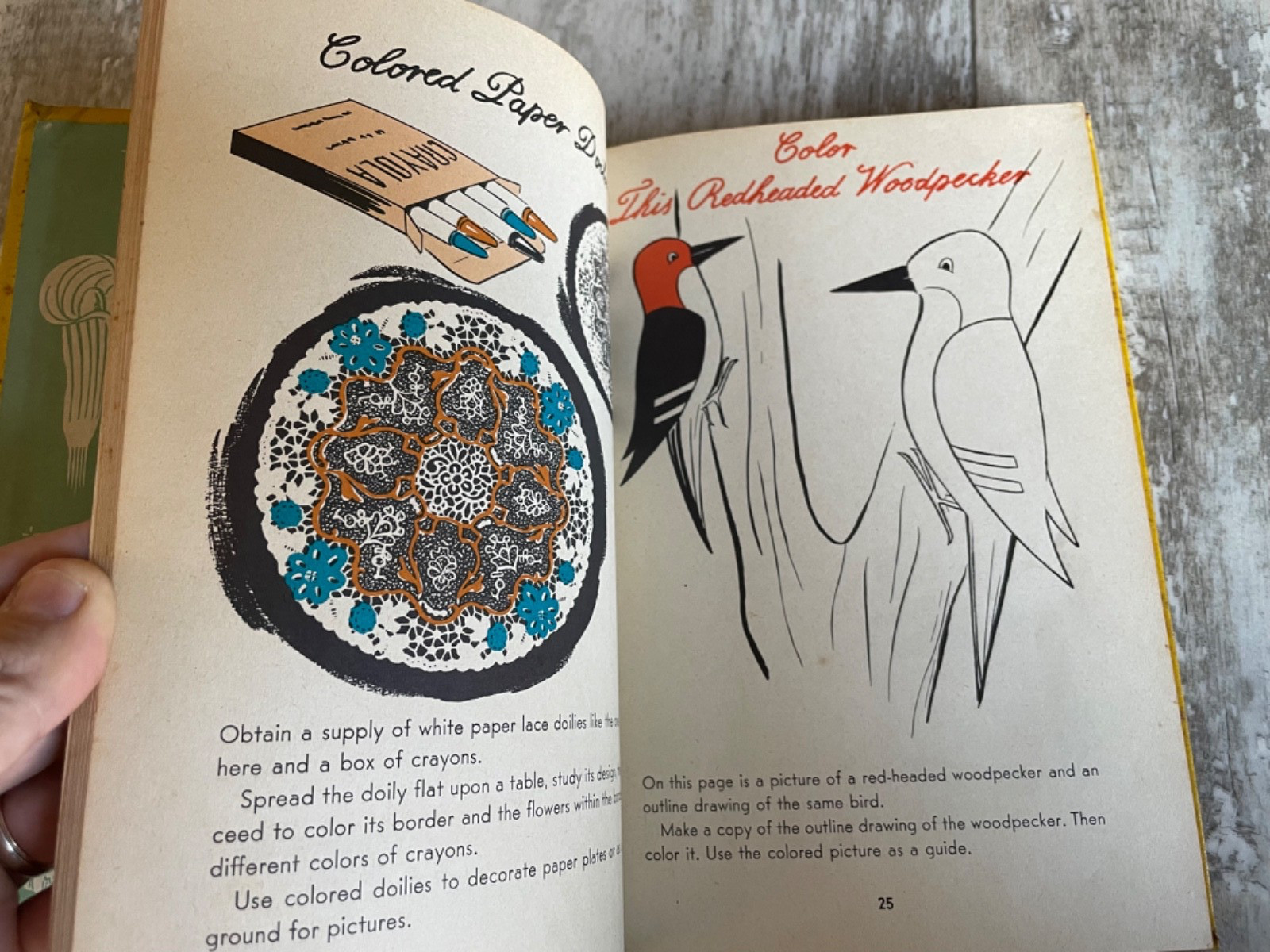 Vintage 1960 Things to Make and Do Child Horizons Hardcover Book
