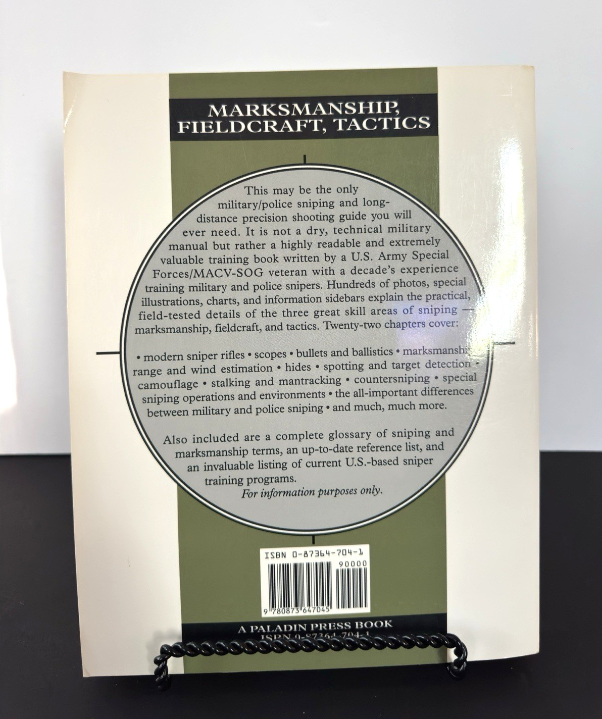 The Ultimate Sniper: An Advanced Training Manual Paperback, by John L. Plaster