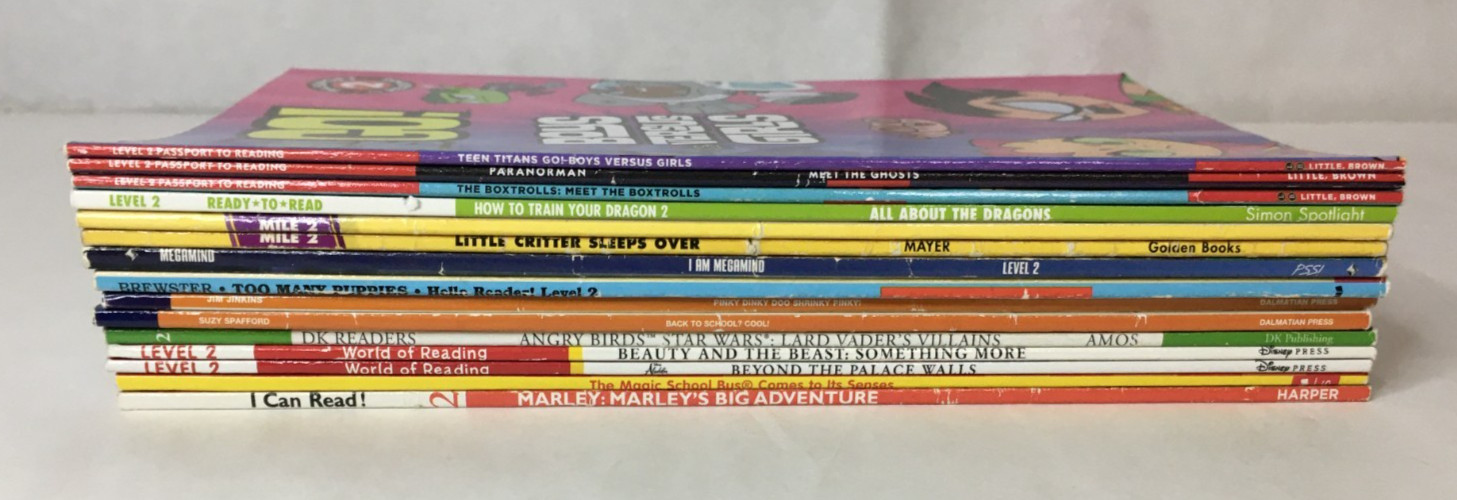 Lot of 15 Kids Early Readers Books / Level 2 /Begining to Read Alone Grades 1-3