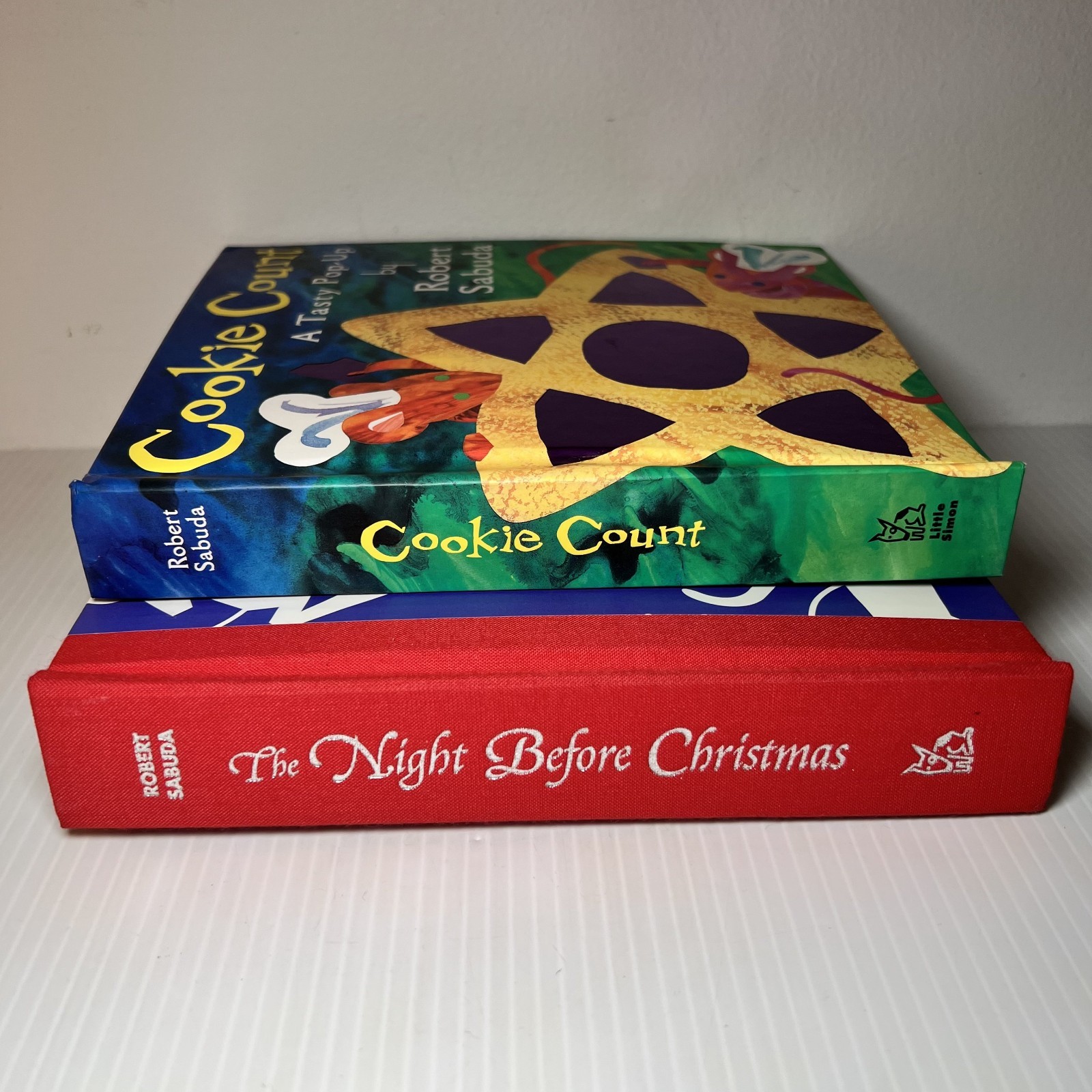 Set SIGNED Robert Sabuda Night Before Christmas Pop-up Book 1st Ed 2002 Pristine
