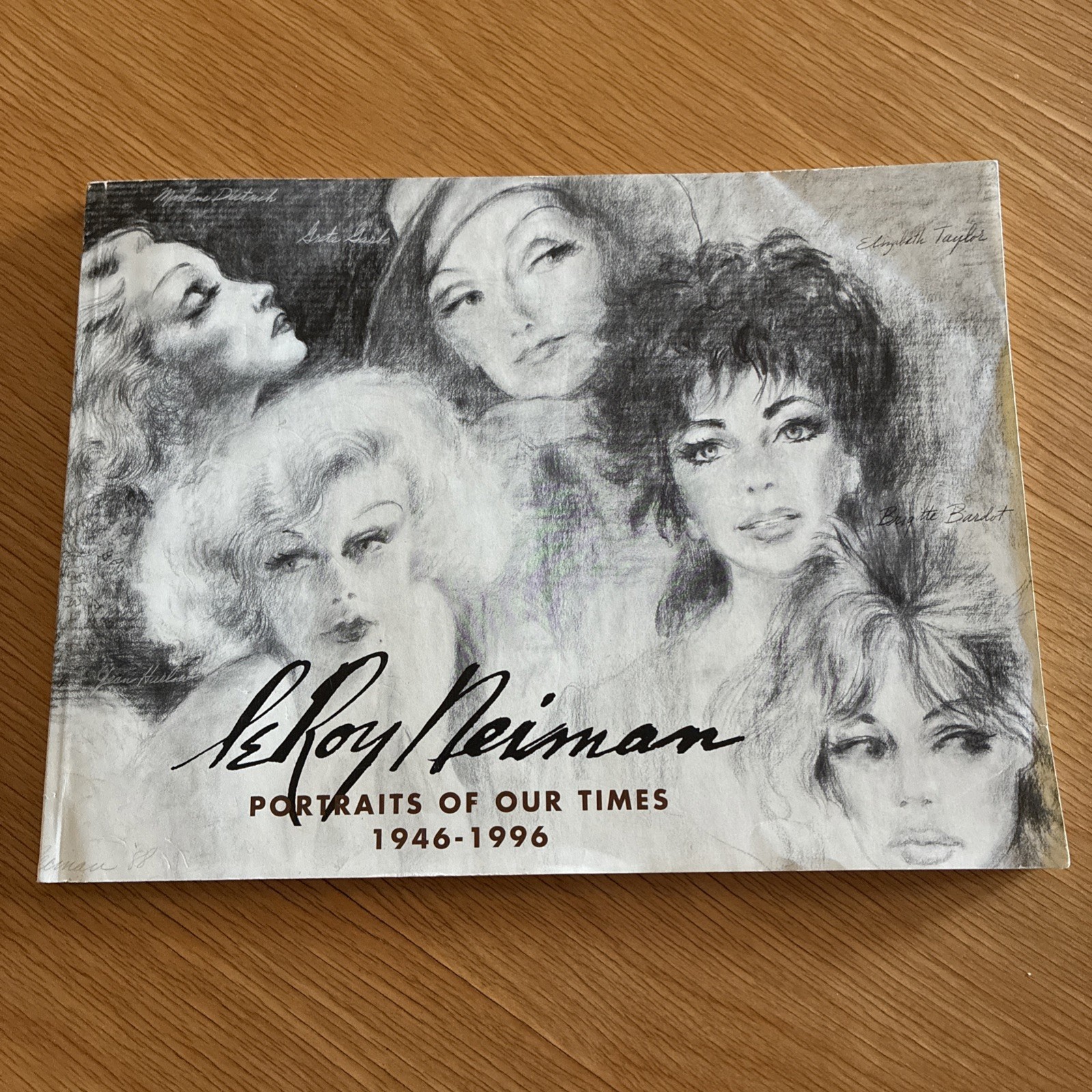 Leroy Neiman Autographed SIGNED Book Portraits Of Our Times 1946-1996 Softcover