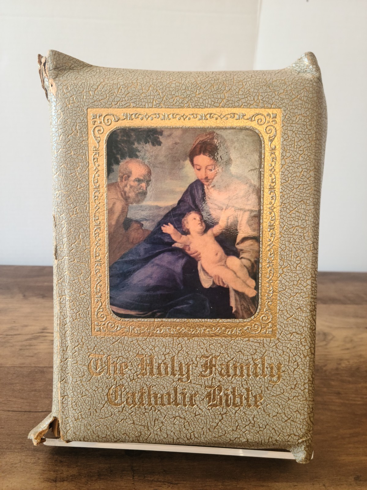 Vintage The Holy Family Catholic Bible, Oversized, 1958, Illustrated