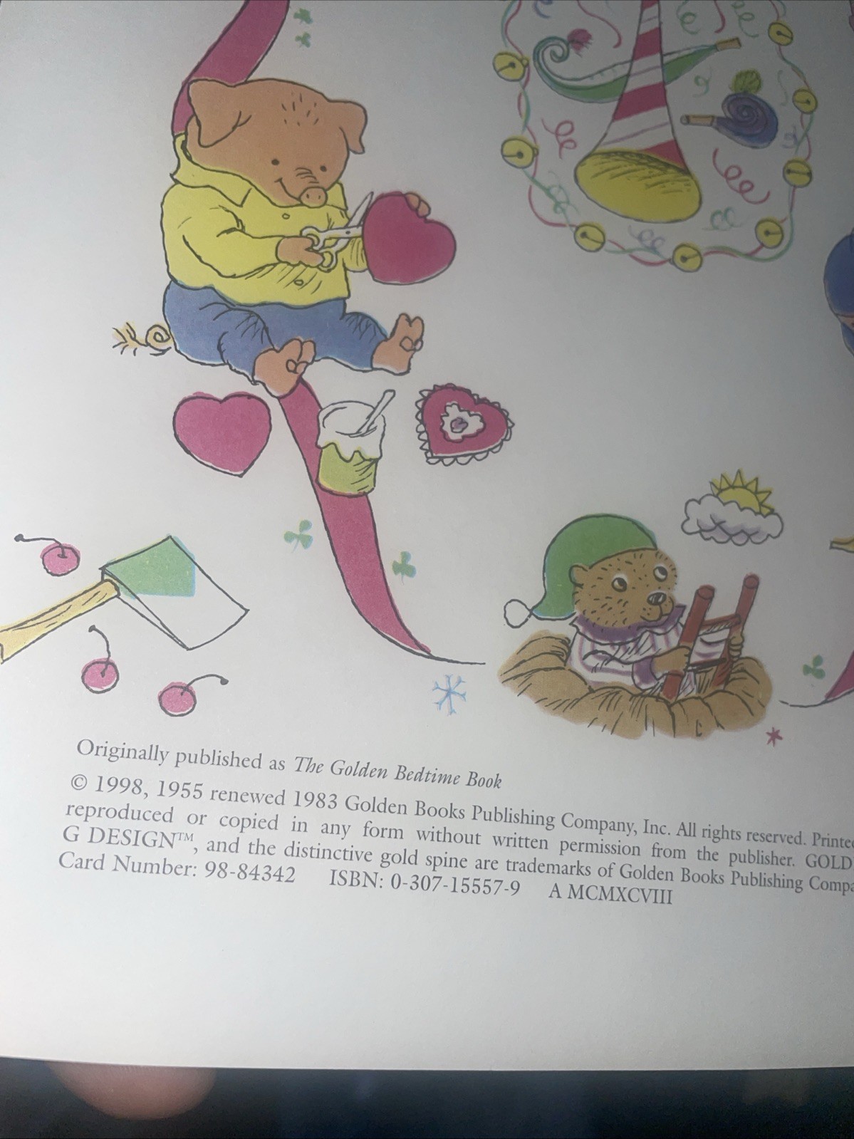 Vintage Richard Scarry Childrens Book Lot 5 Golden Books Animal Nursery Tales