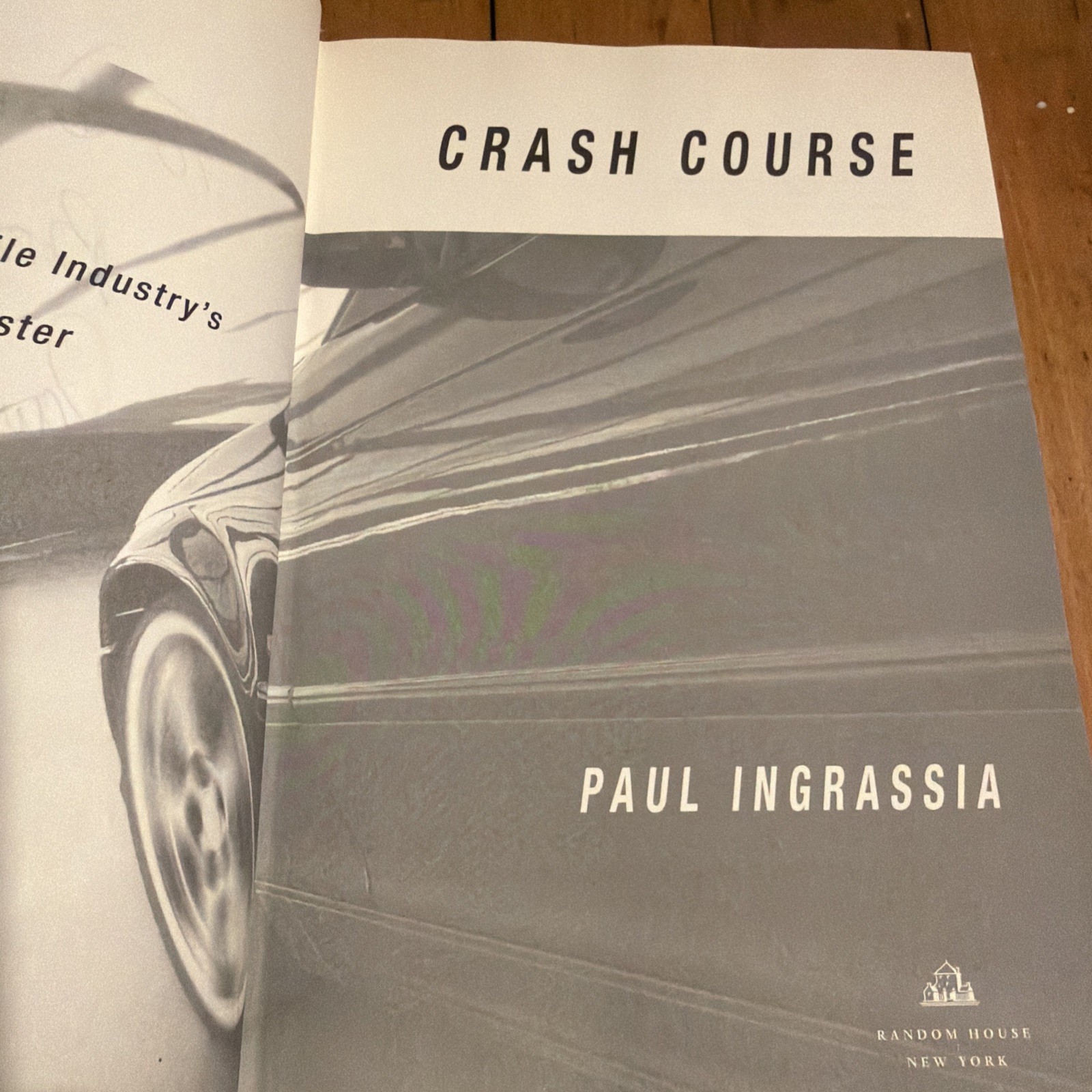 Crash Course Paul Ingrassia Signed Inscribed First/1st HC DJ 2010 Auto Industry