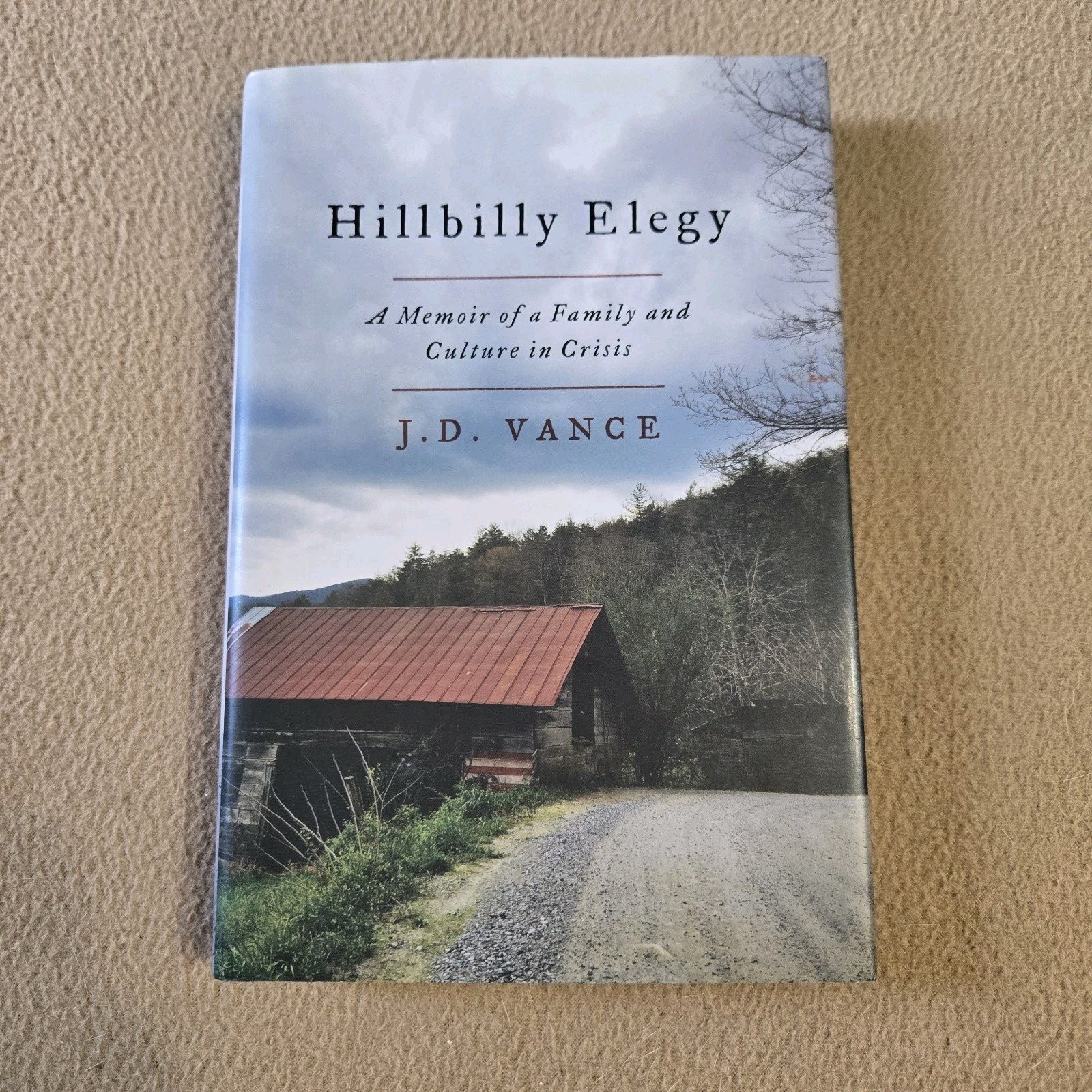 Hillbilly Elegy, J.D. Vance, 1st Edition/3rd Printing, 2016, HC/DJ