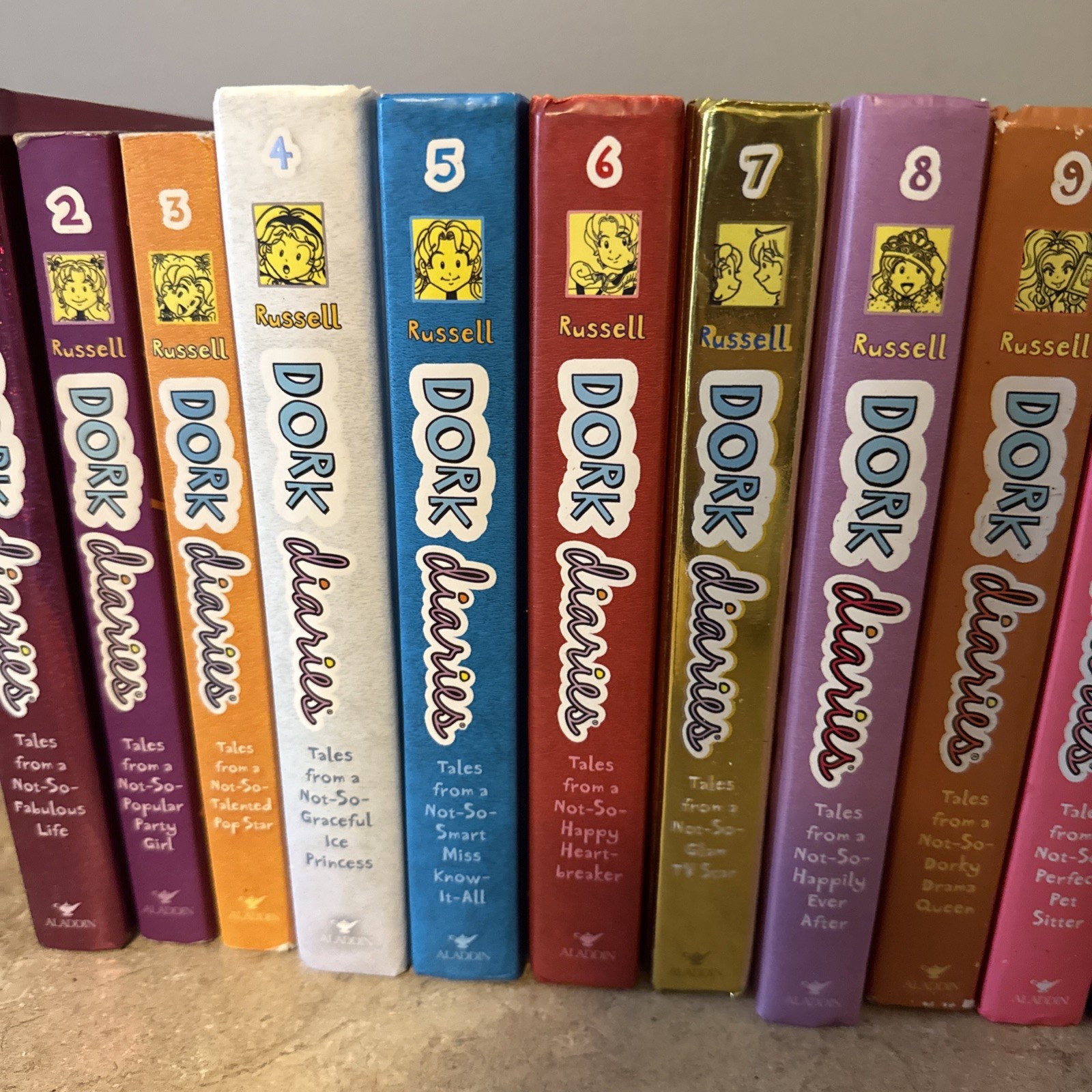 Dork Diaries Book Series Set Rachel Renee Russell Hardcover Lot 1-14 Bundle