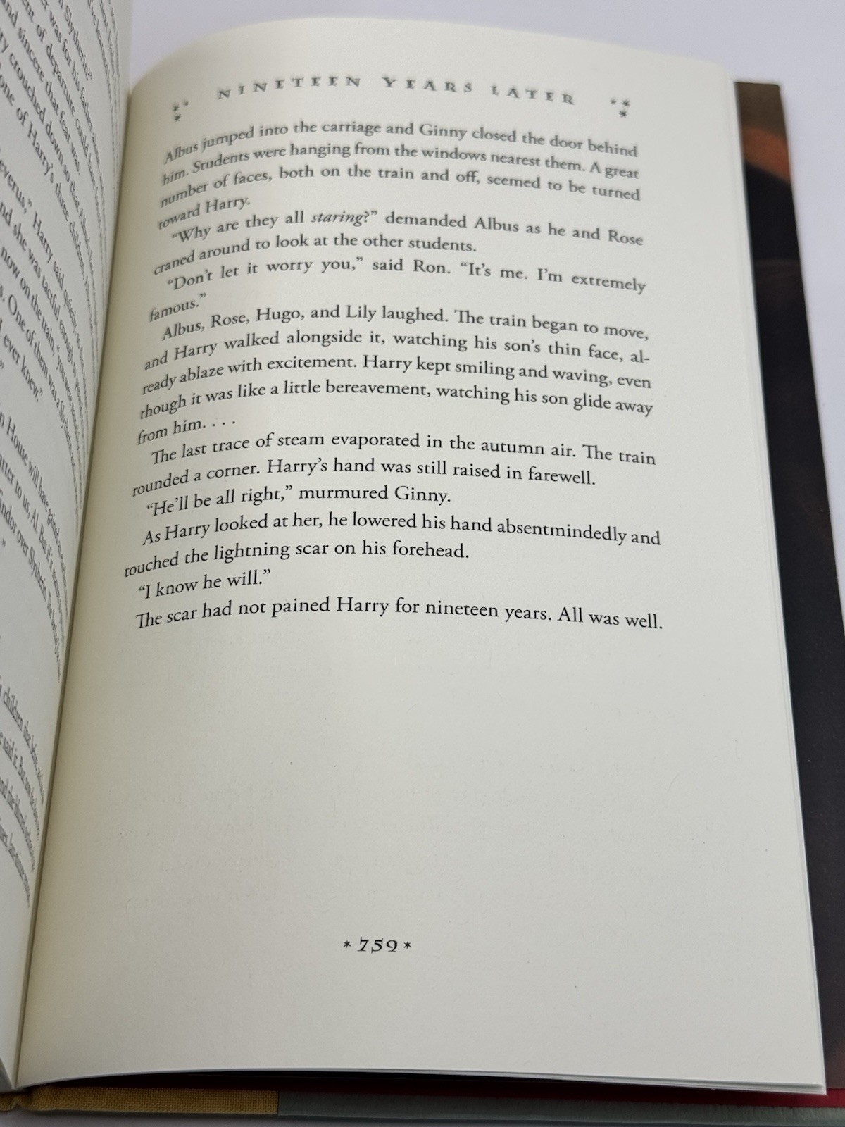 Harry Potter And The Deathly Hallows 2007 1st edition ERROR 759 End Page HC DJ