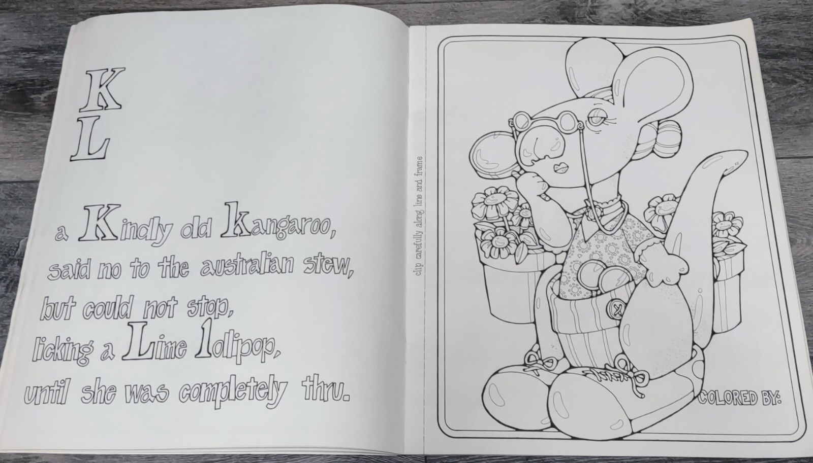 Vtg Coloring Book Potpourri Press Gobble Gobble Educational Adventure 1971