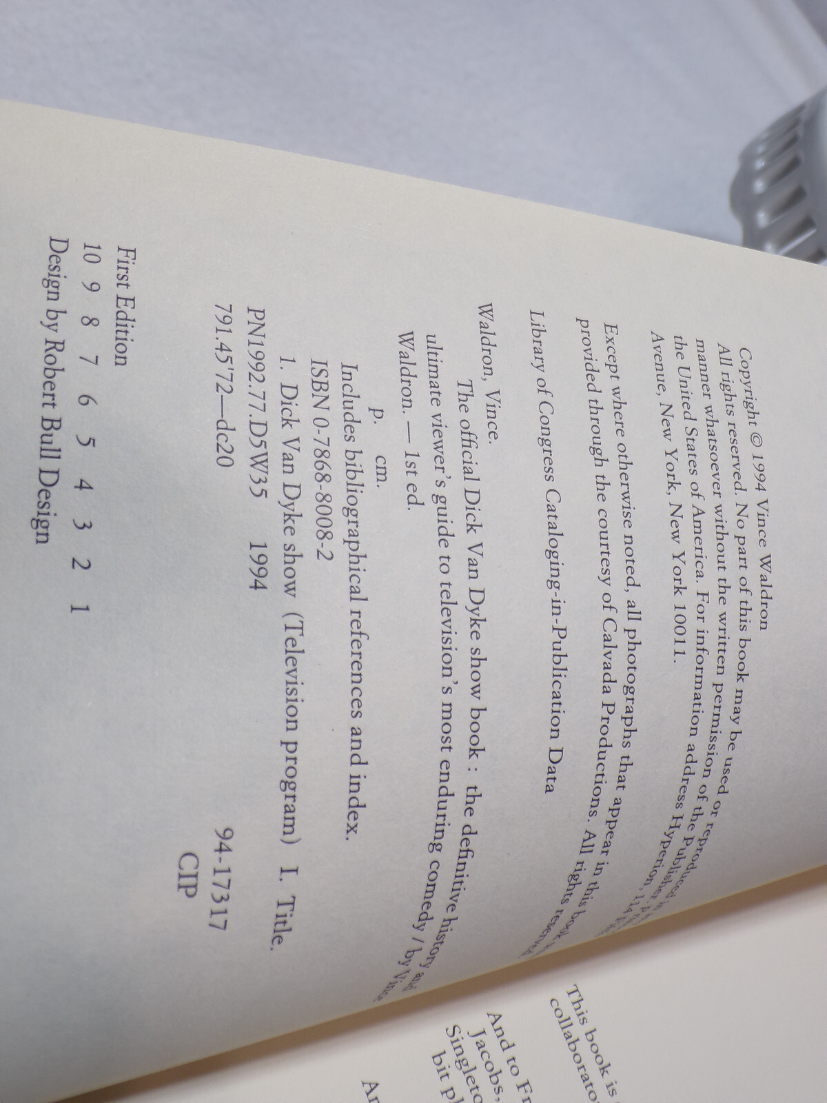 The official Dick Van Dyke Show Book by Vince Waldron.