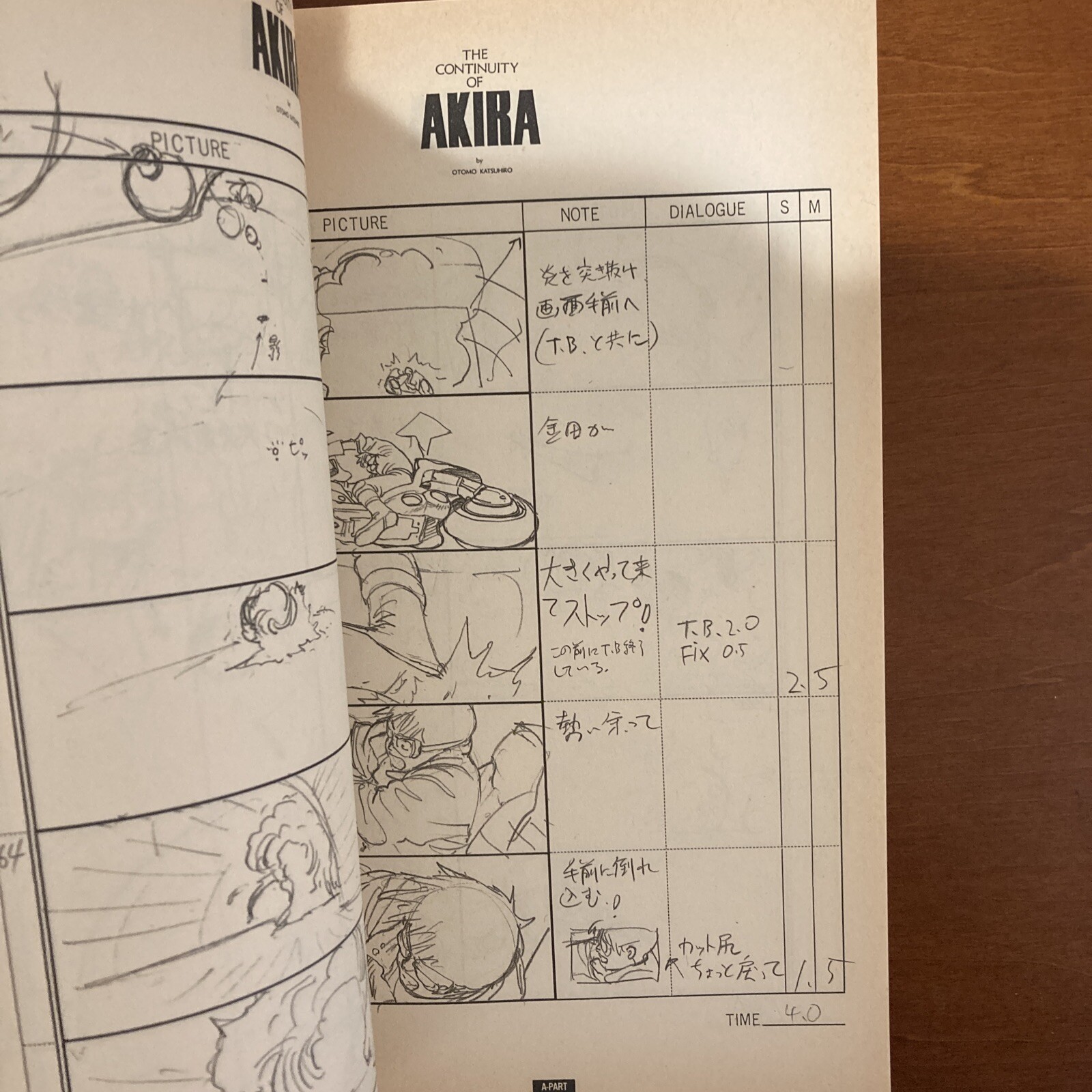 AKIRA Storyboard Collection 1 THE CONTINUITY OF AKIRA Katsuhiro Otomo Art Book