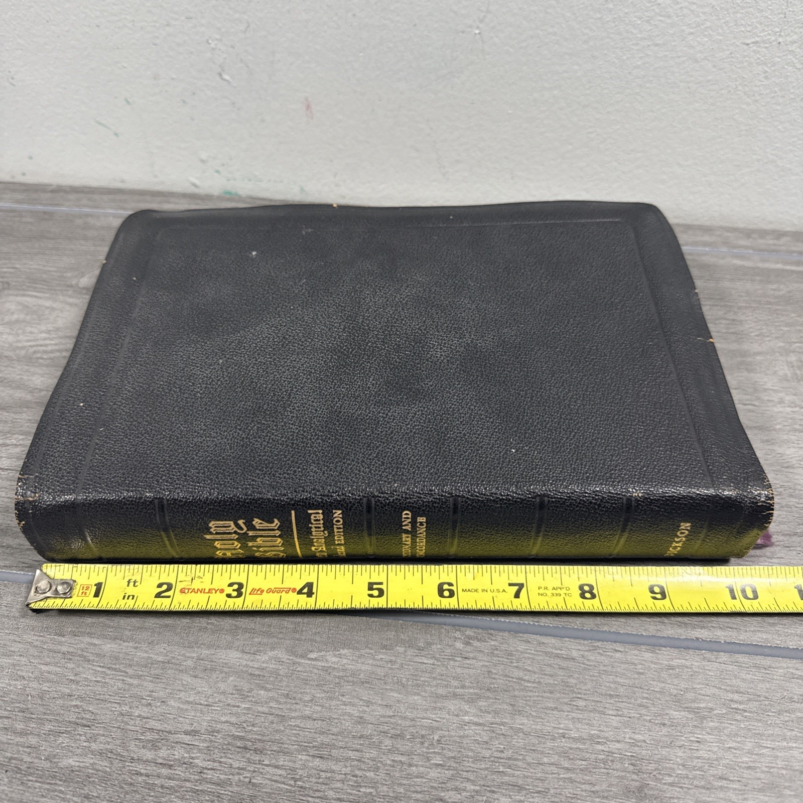 Holy Bible New Analytical Indexed Edition MOROCCO LEATHER Concordance Dickson