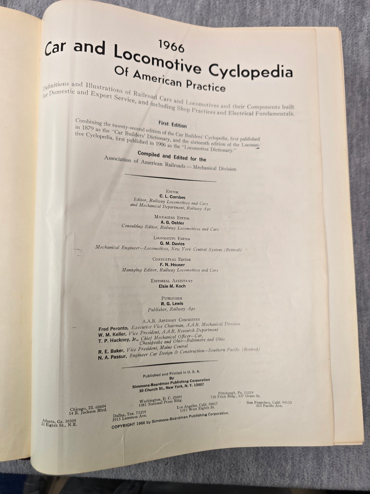 1966 Car and Locomotive Cyclopedia of American Practice – Simmons-Boardman