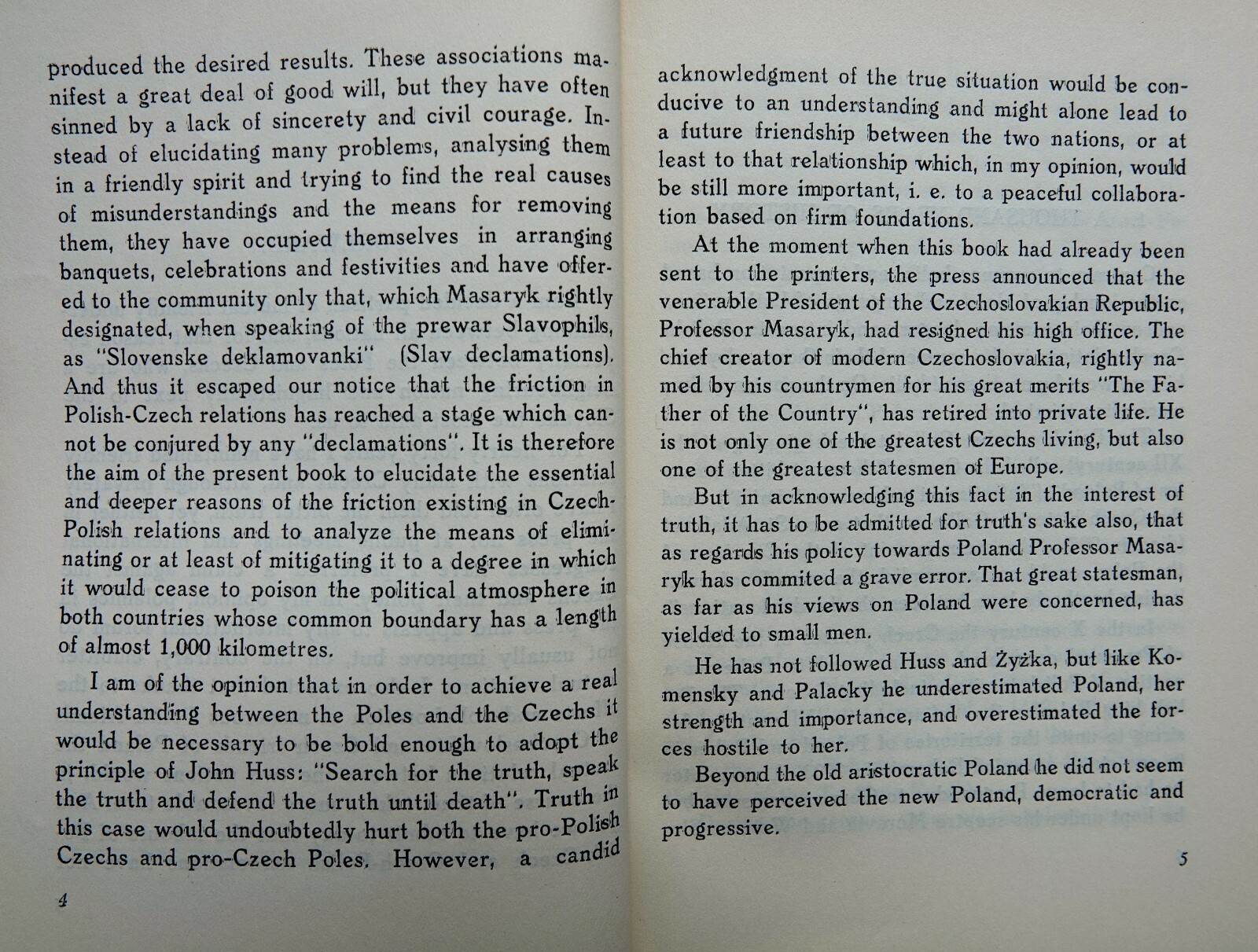 POLISH -CZECH RELATIONS BY WACLAW LYPACEWICZ 1936 SOFTBOUND