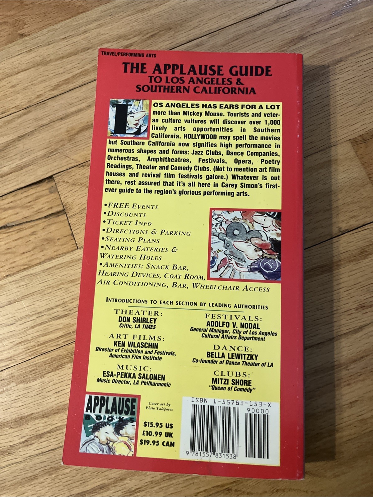 Applause: Los Angeles Guide To The Performing Arts by Carey Simon 1994 Vintage