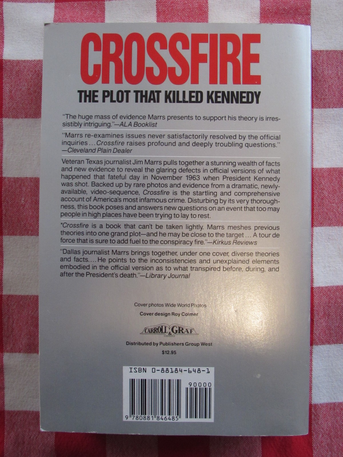 Jim Marrs 3 Book Lot; Crossfire, Terror Conspiracy, Rise of the Fourth Reich