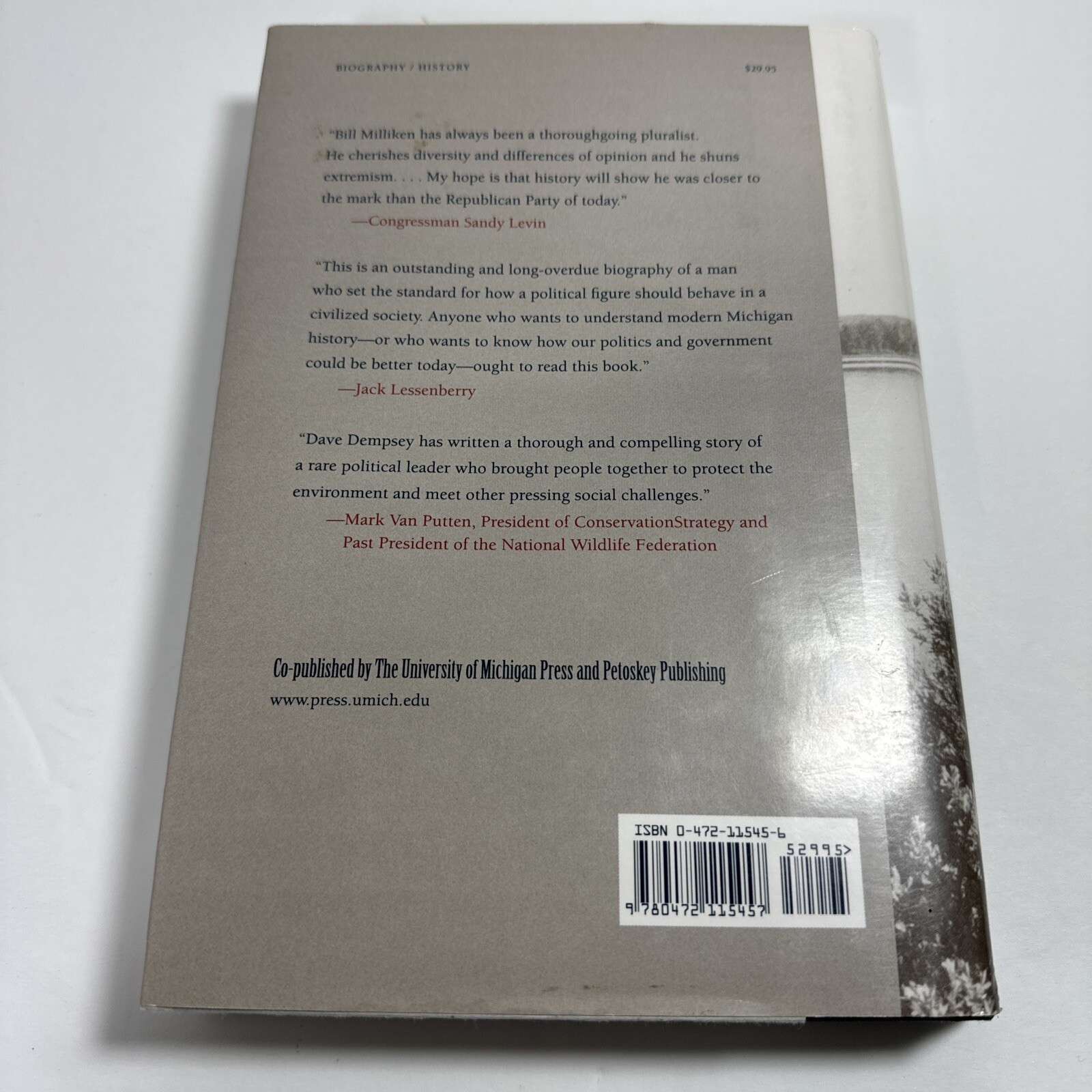 William G. Milliken : Michigan’s Passionate Moderate Hardcover Da