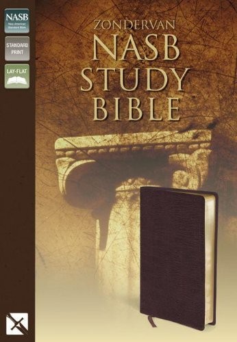 NASB ZONDERVAN STUDY BIBLE (BURGUNDY) By Kenneth L. Barker & Donald W. Burdick