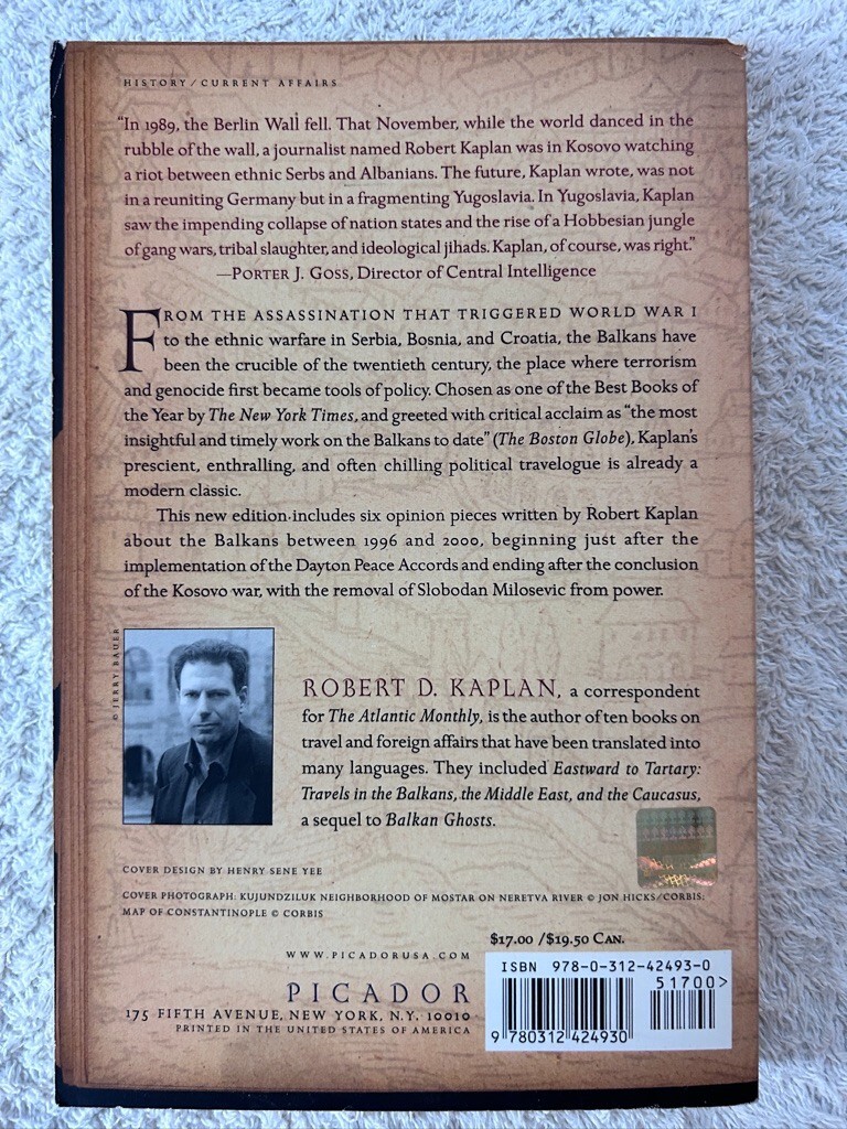 Robert D. Kaplan, Balkan Ghosts; Misha Glenny, The Balkans