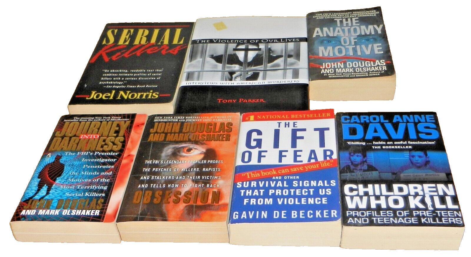 7 books Murder Profiler Serial Killers