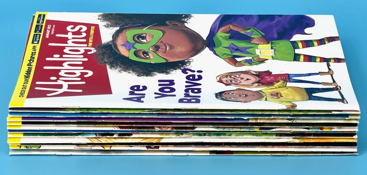 Highlights Magazine Kids Lot Of 12 – FULL YEAR 2022 Children Educational EUC