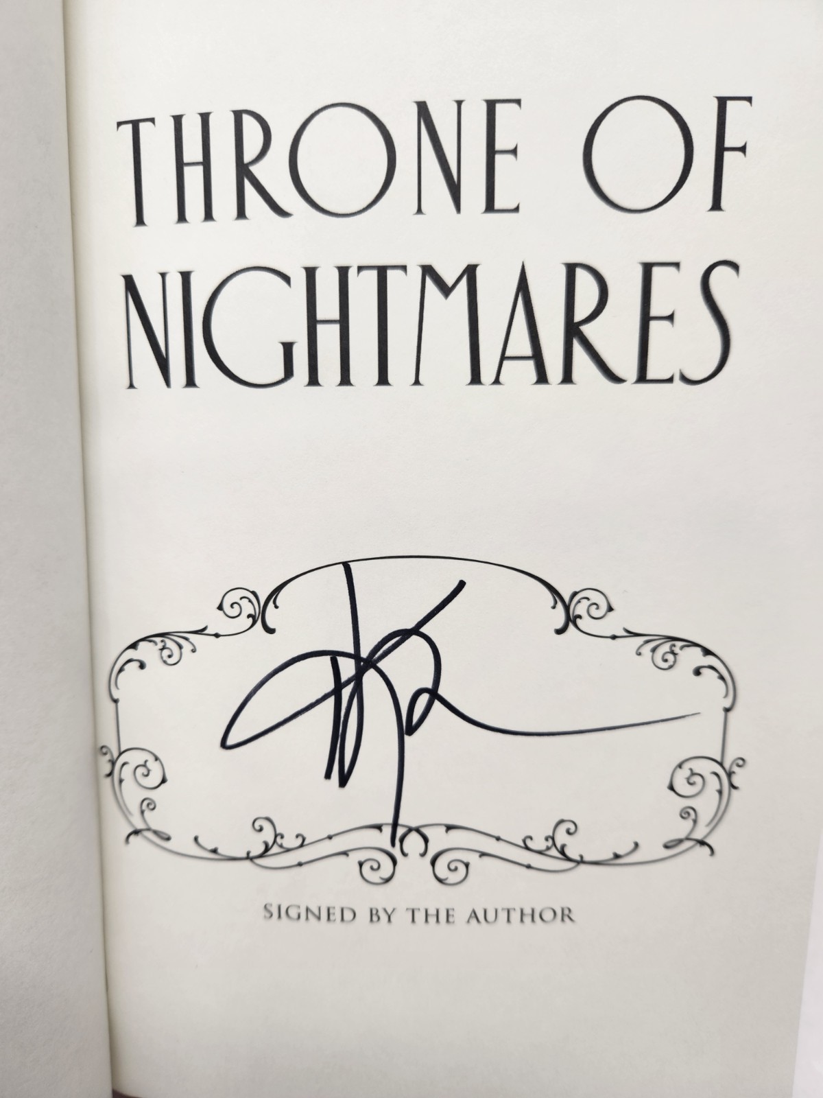 Throne of Nightmares by Kerri Maniscalco SIGNED 1st/1st HC DJ 2026 Fantasy