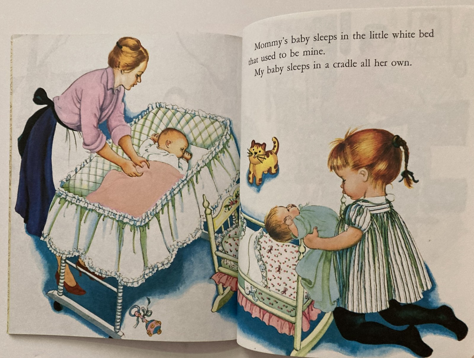 VTG Baby Dear Little Golden Book 1962/1986 Esther Eloise Wilkin Vogue Doll VGC