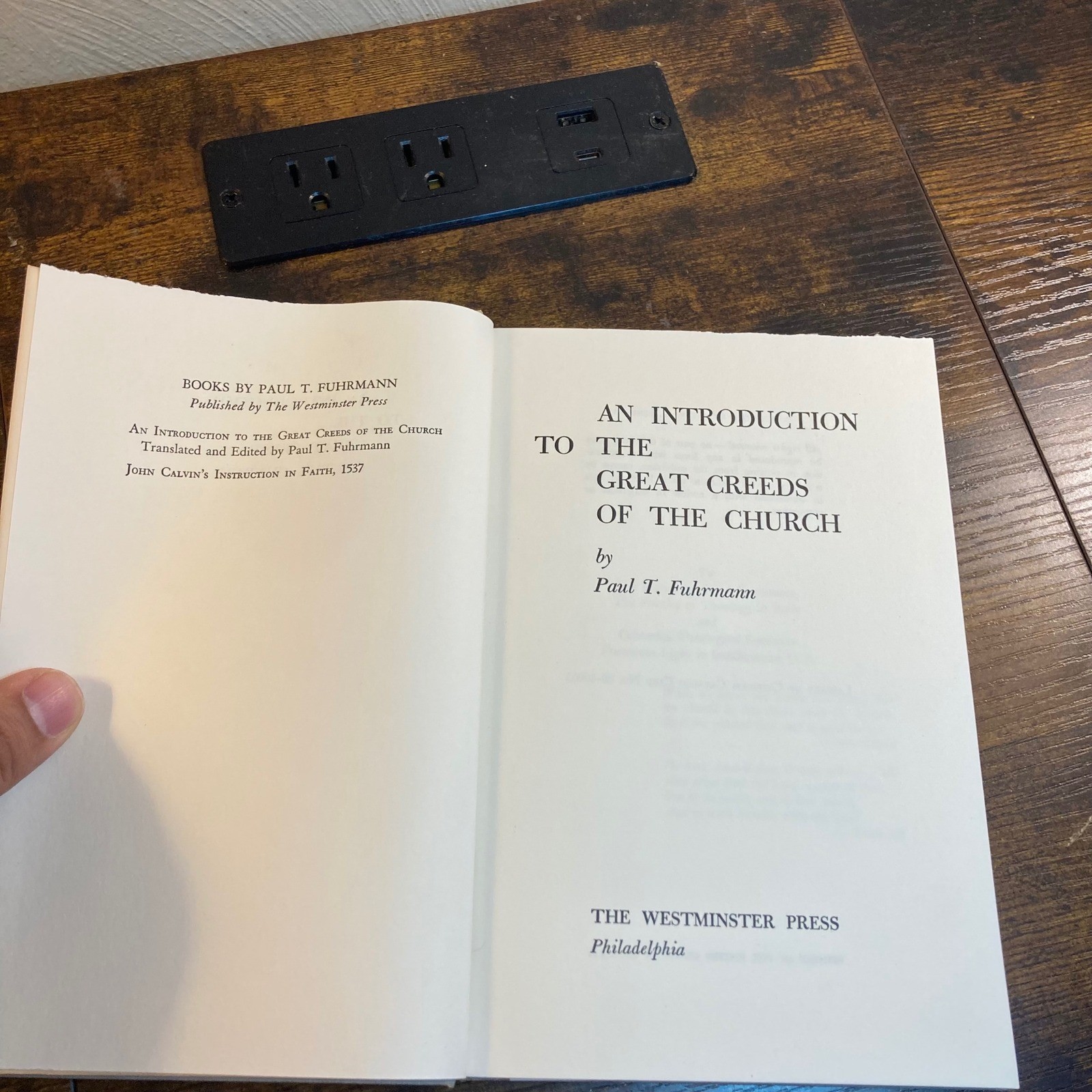 Great Creeds of the Church Paul T Fuhrmann Hardcover 1960 Westminster Press