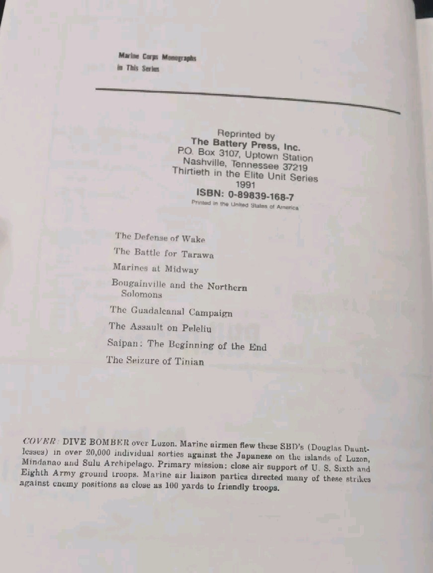MARINE AVIATION IN THE PHILIPPINES – WWII USMC: Major Charles W. Biggs, Jr (G)