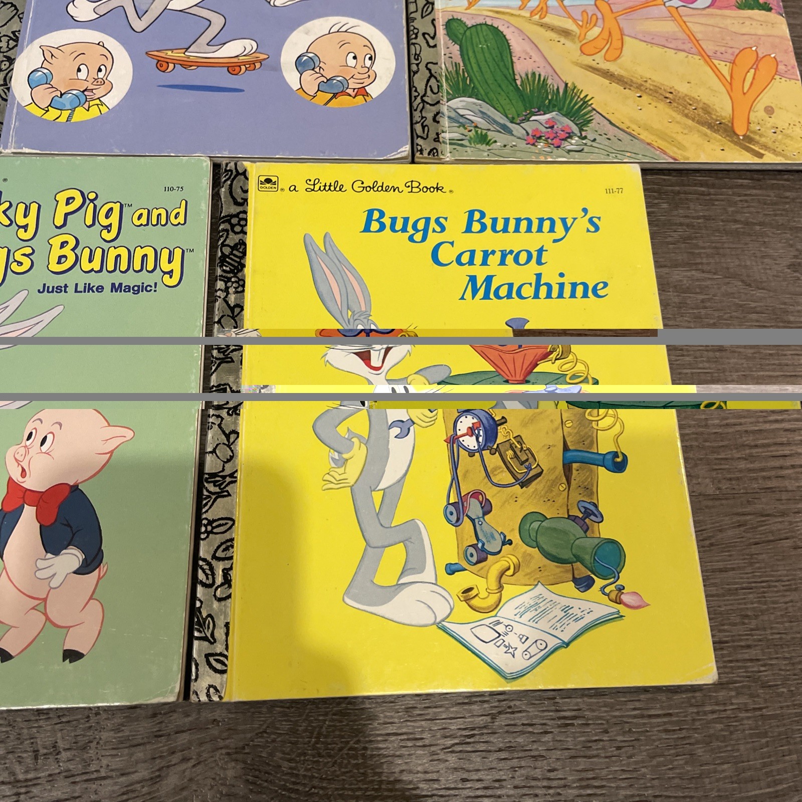 Lot Of 7 The Little Golden Books – Looney Tunes – Bugs Bunny Tweety Road Runner