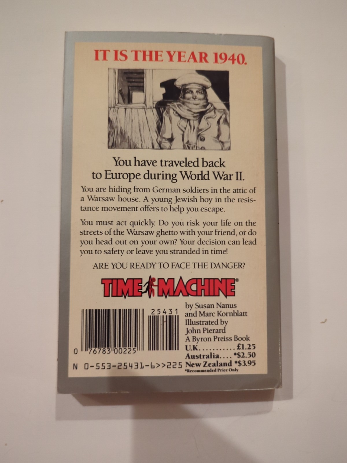 Time Machine 11 Mission To World War 2 Dougal Dixon 1986 Bantam Books 1st PB Vtg
