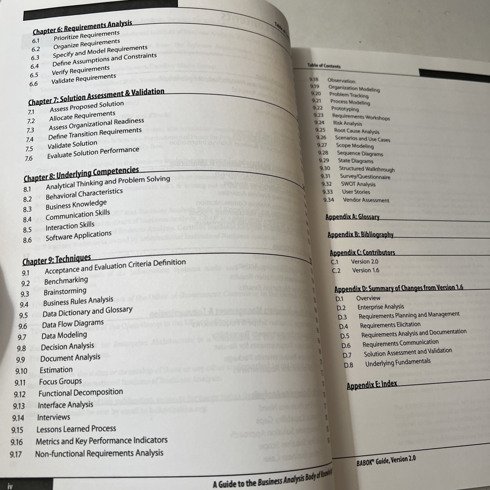 A Guide to the Business Analysis Body of Knowledge BABOK Guide IIBA 2009