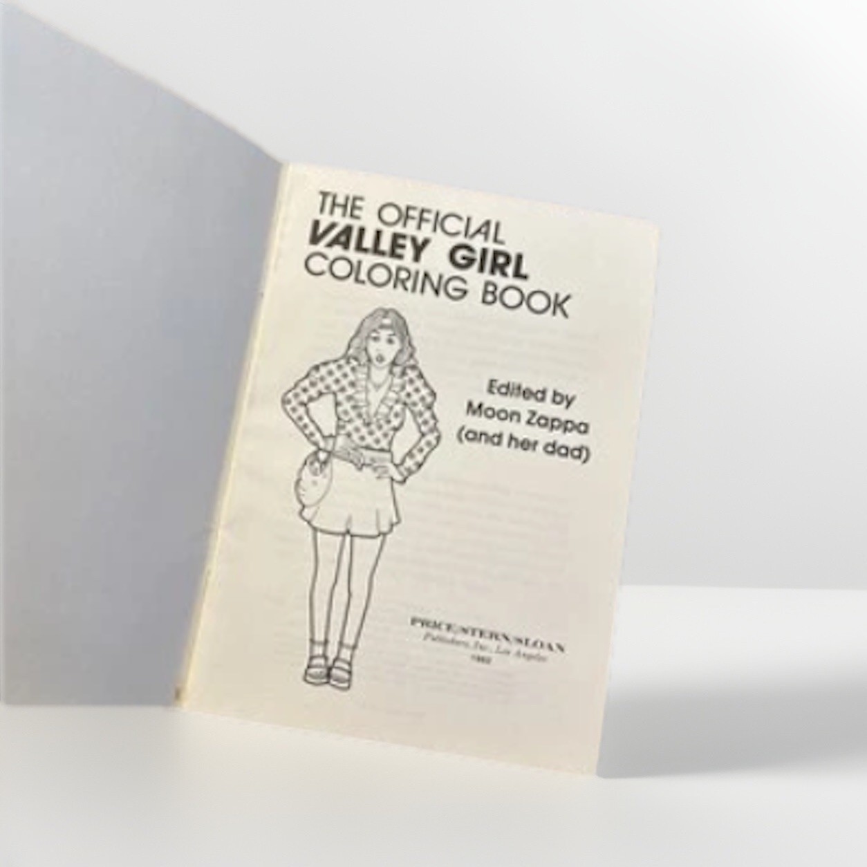 The Official Valley Girl Coloring Book edited by Moon and Frank Zappa