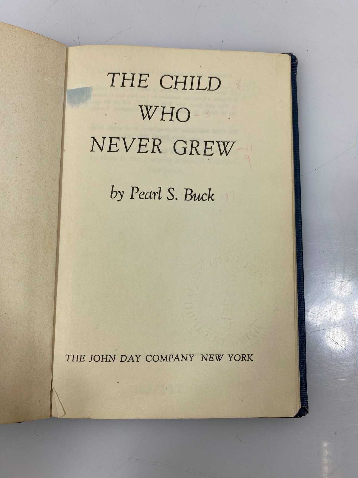 The Child Who Never Grew Up by Buck Ex-library 1950 4th Impression HC