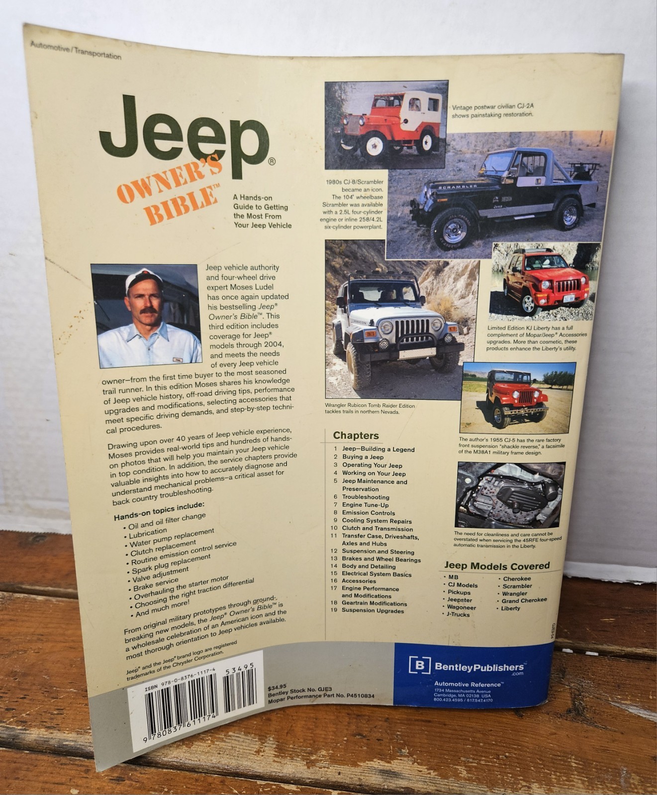 Jeep Owner’s Bible: A Hands-On Guide to – Paperback, by Ludel Moses – Good