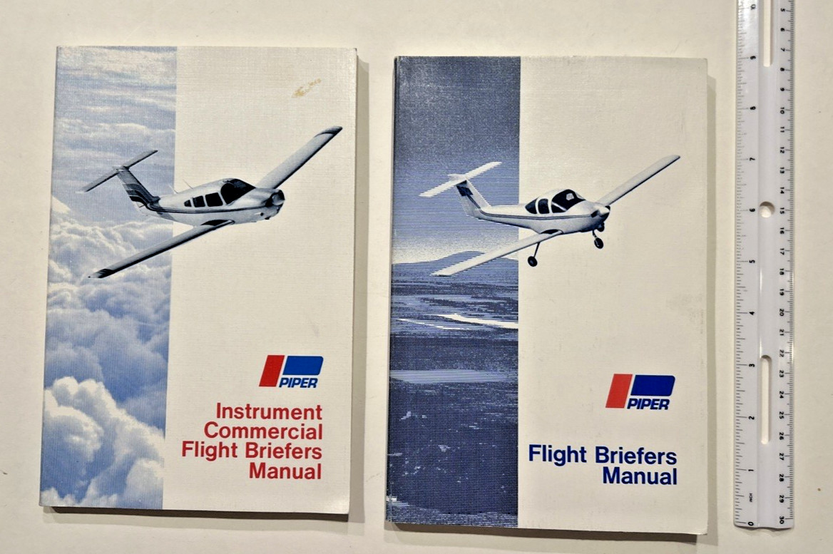 Piper INSTRUMENT COMMERCIAL Flight Briefers Manuals 1979 PB Illustrated JEPPESEN