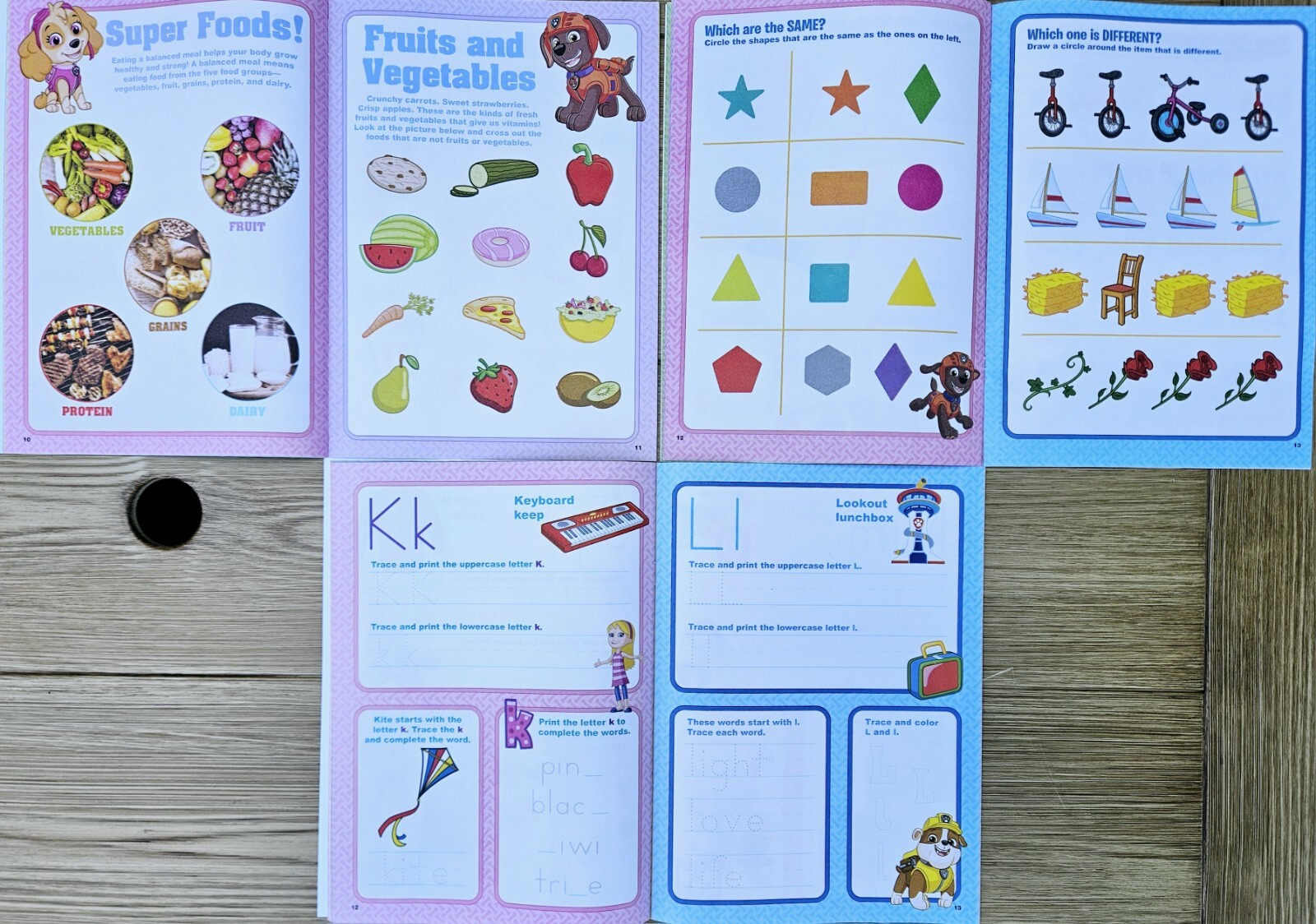 Paw Patrol Pre-K Workbook set of 6 Brand New