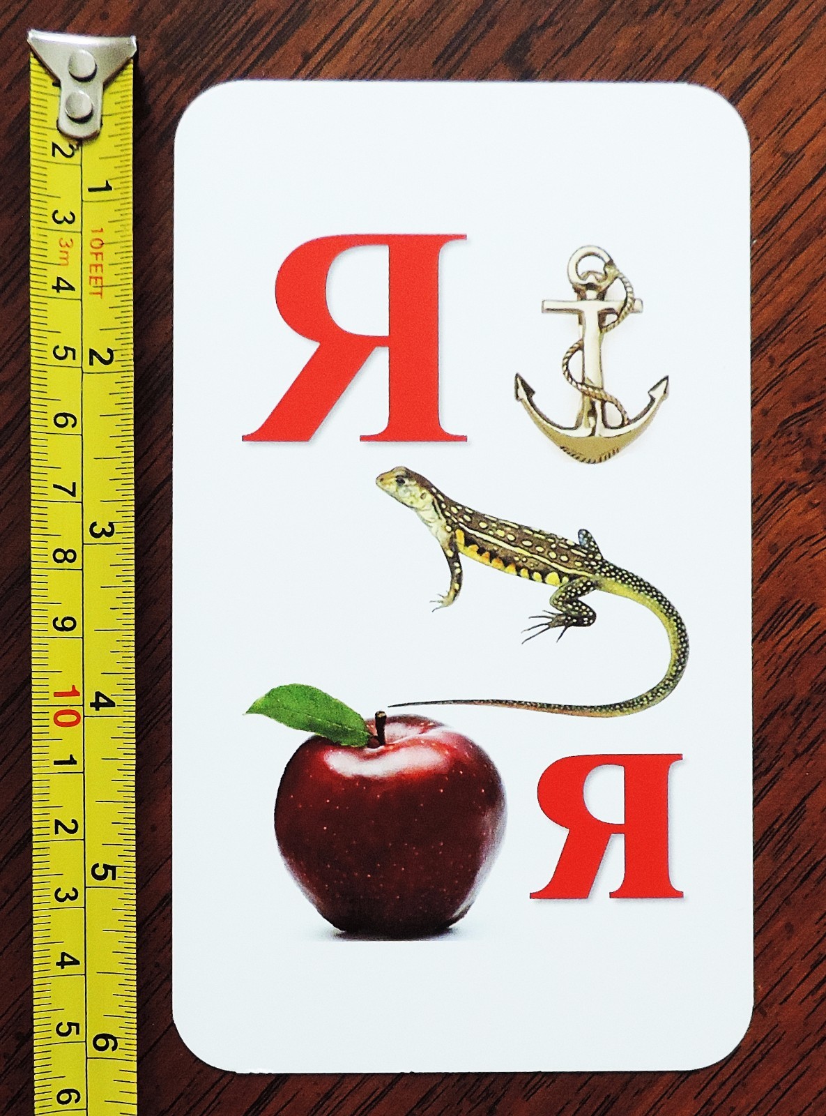 Russian Alphabet for Kids Learning Letters and Pronunciation Flash Cards Set 1