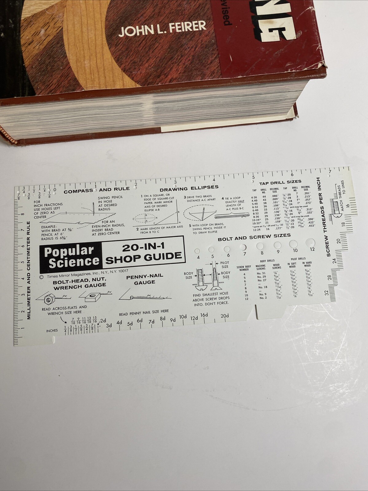 Cabinetmaking and Millwork Hardcover John L. Feirer with 20-in-1 shop guide