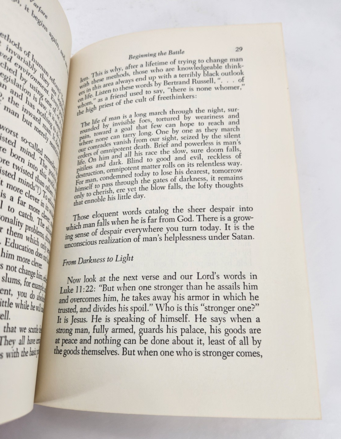 Spiritual Warfare by Ray C. Stedman 1973 paperback