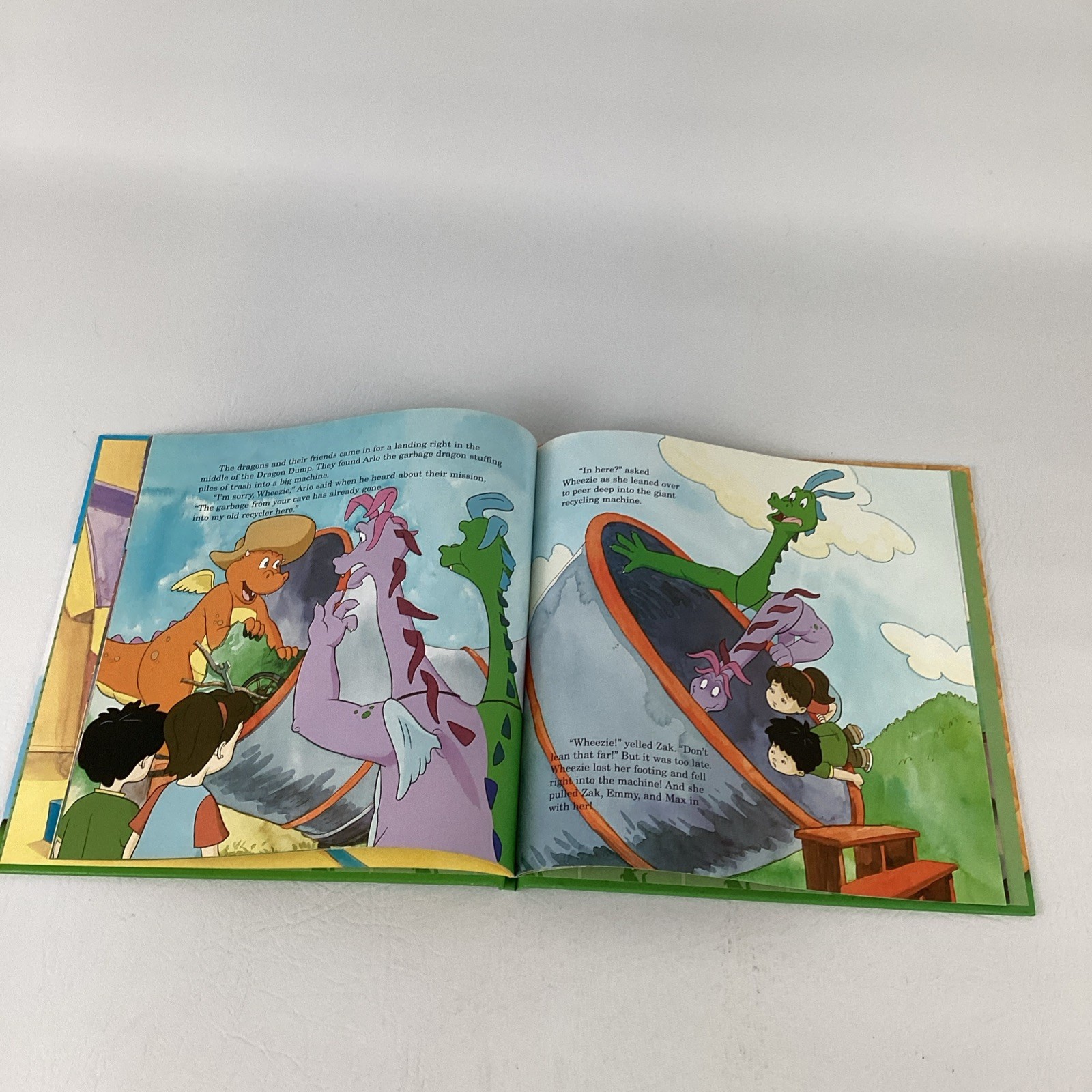 Dragon Tales Hardcover Books Zak Wheezie Clean Up It Takes Two Vintage 2004