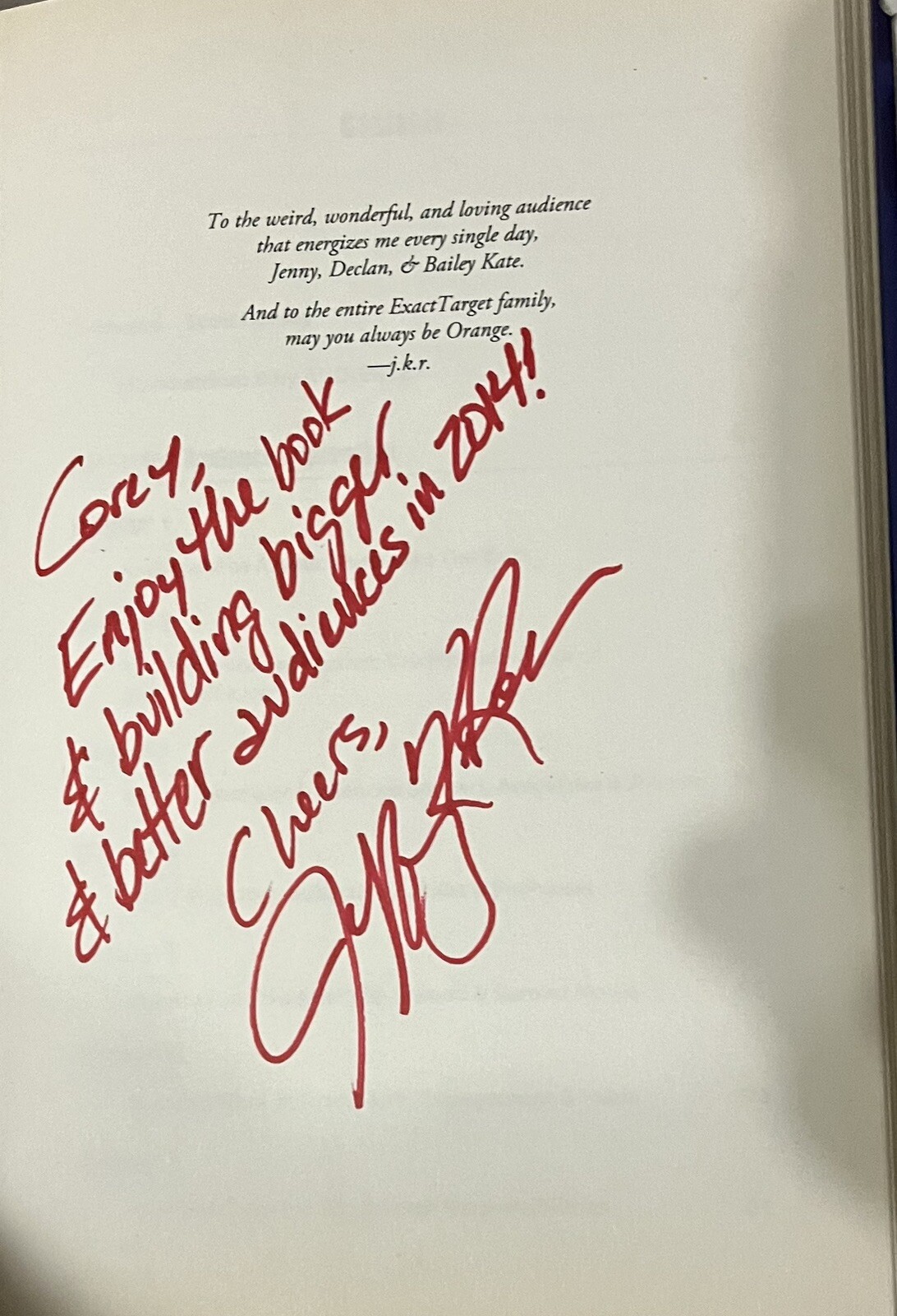Audience : Marketing in the Age Subscribers by Jeffrey Rohrs (Hardcover) Signed