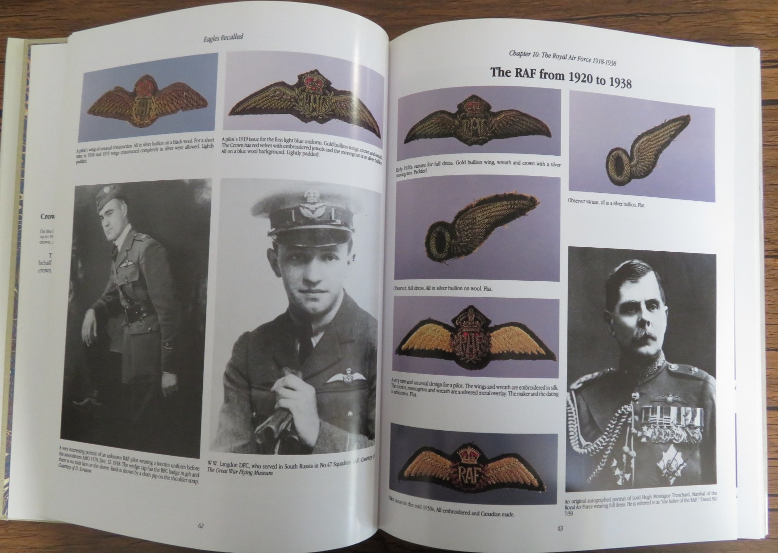 EAGLES RECALLED: AIR FORCE WINGS OF CANADA, GREAT BRITAIN & .. SIGNED BY AUTHOR