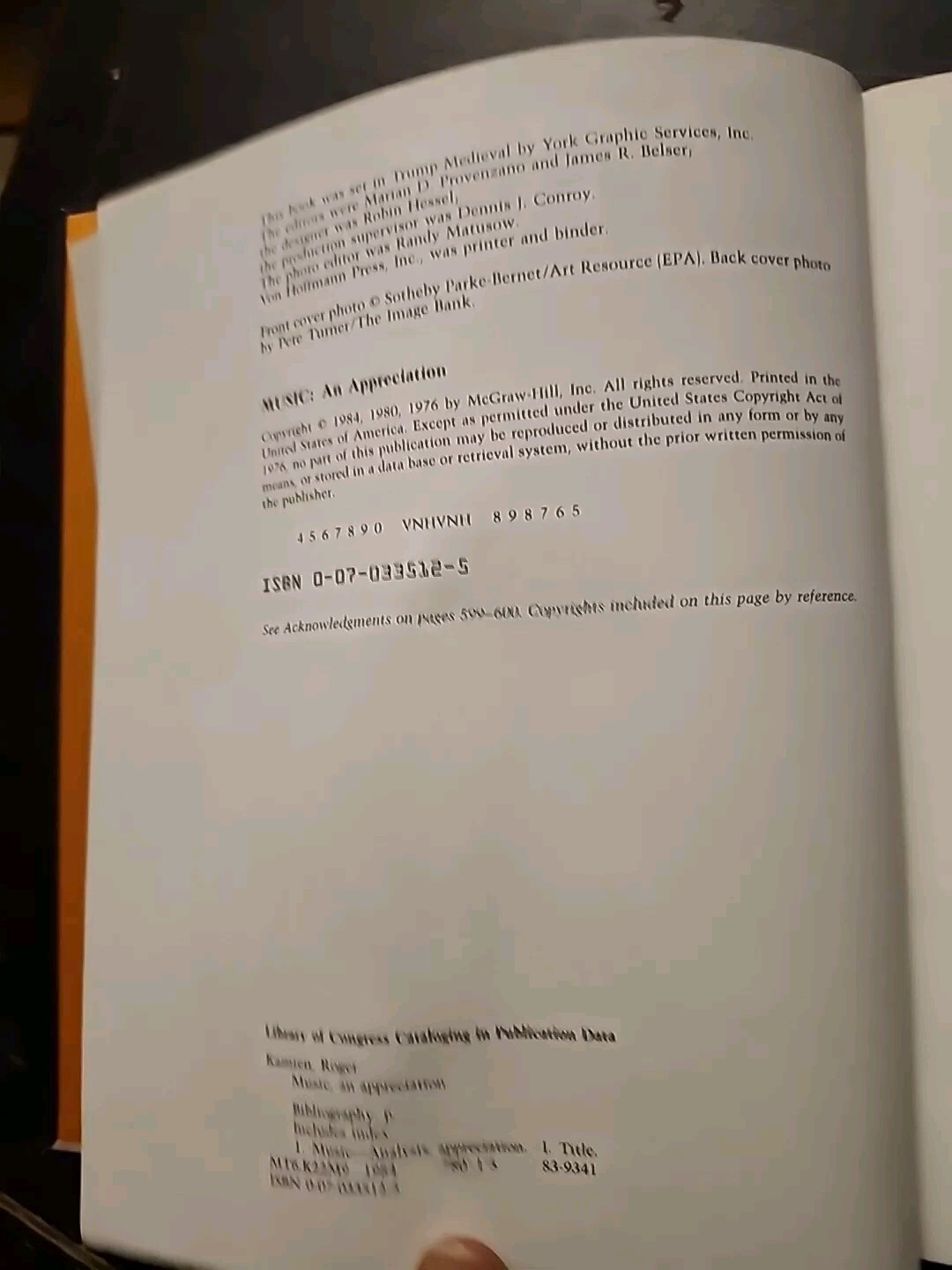 Music: An Appreciation, 3rd Edition – Hardcover by Kamien Roger