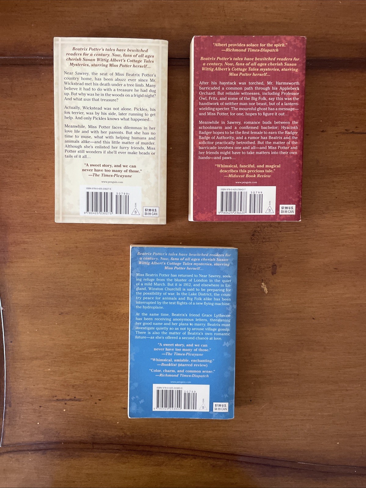 Susan Wittig Albert ‘Cottage Tales of Beatrix Potter’ Lot of 7 Books 1-7 PB
