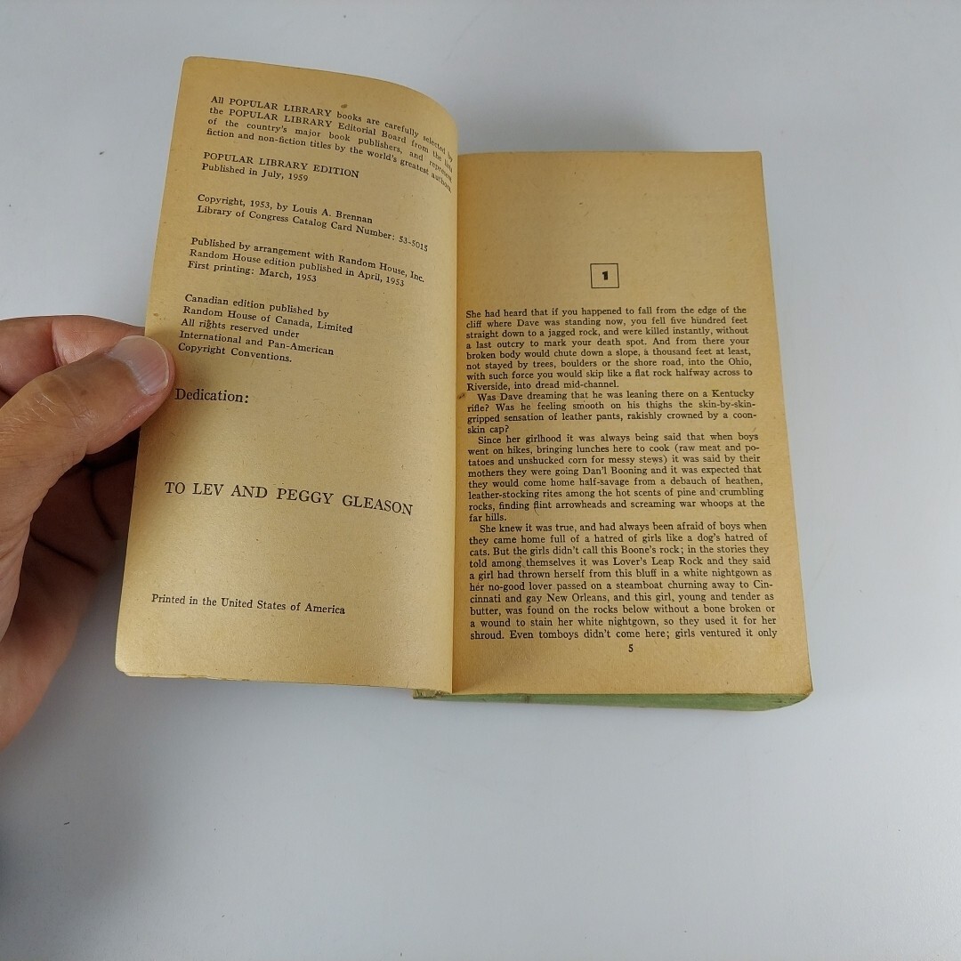 These Items of Desire Louis A Brennan Popular Library SP45 July 1959 PB