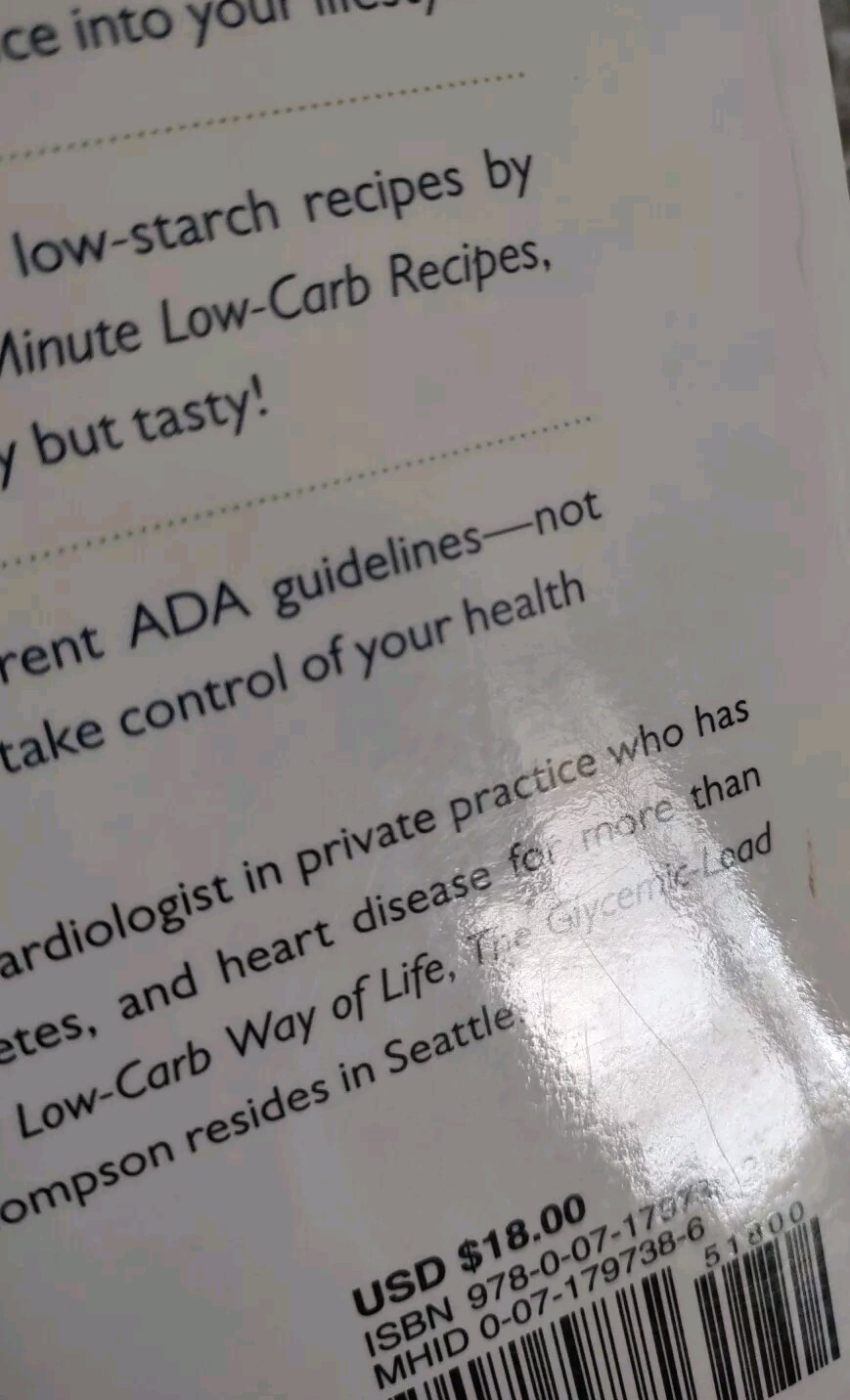 The Low Glycemic Load Diabetes Solution Paperback Book.