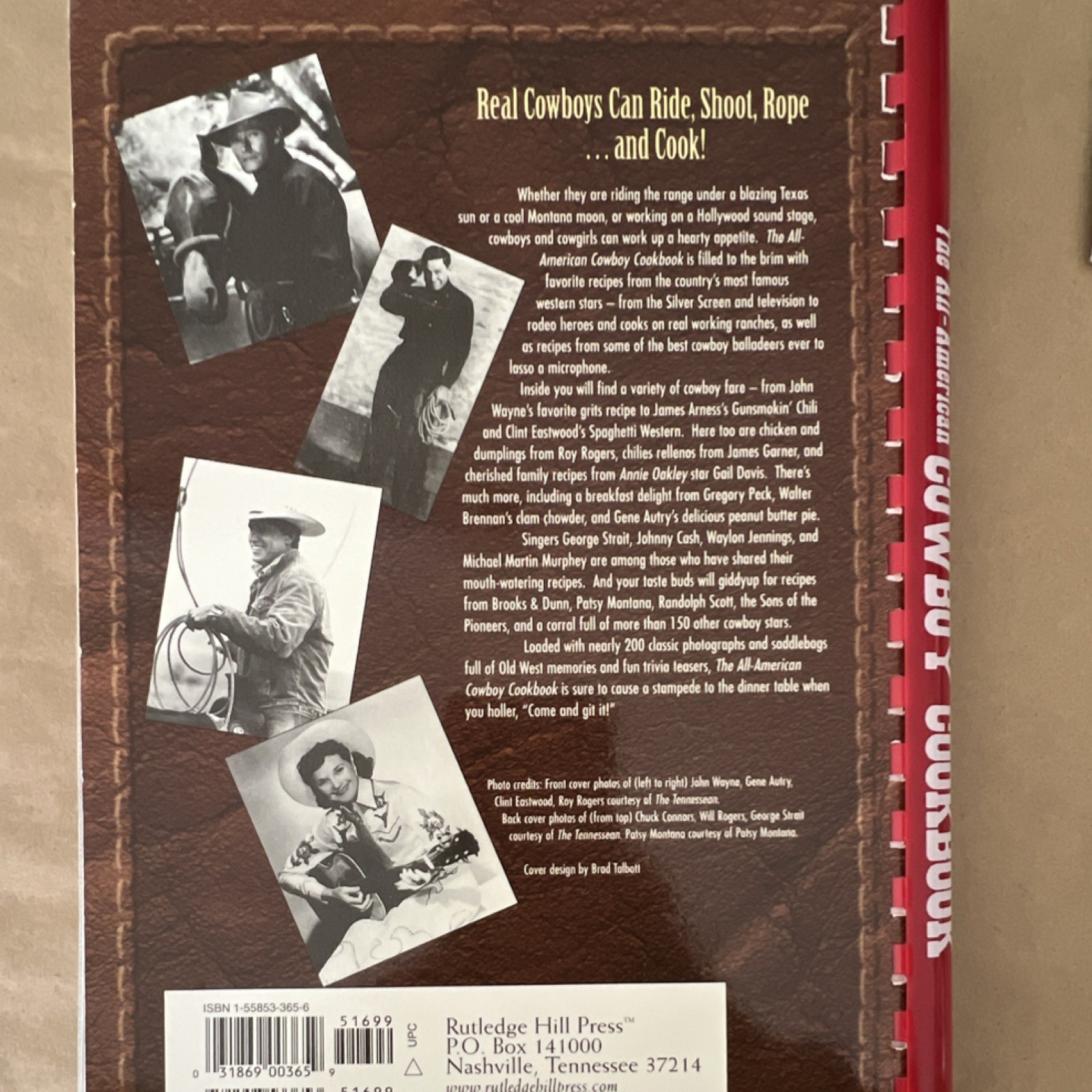 All American Cowboy Cookbook Ken Beck Jim Clark Spiral Bound 300+ Recipes